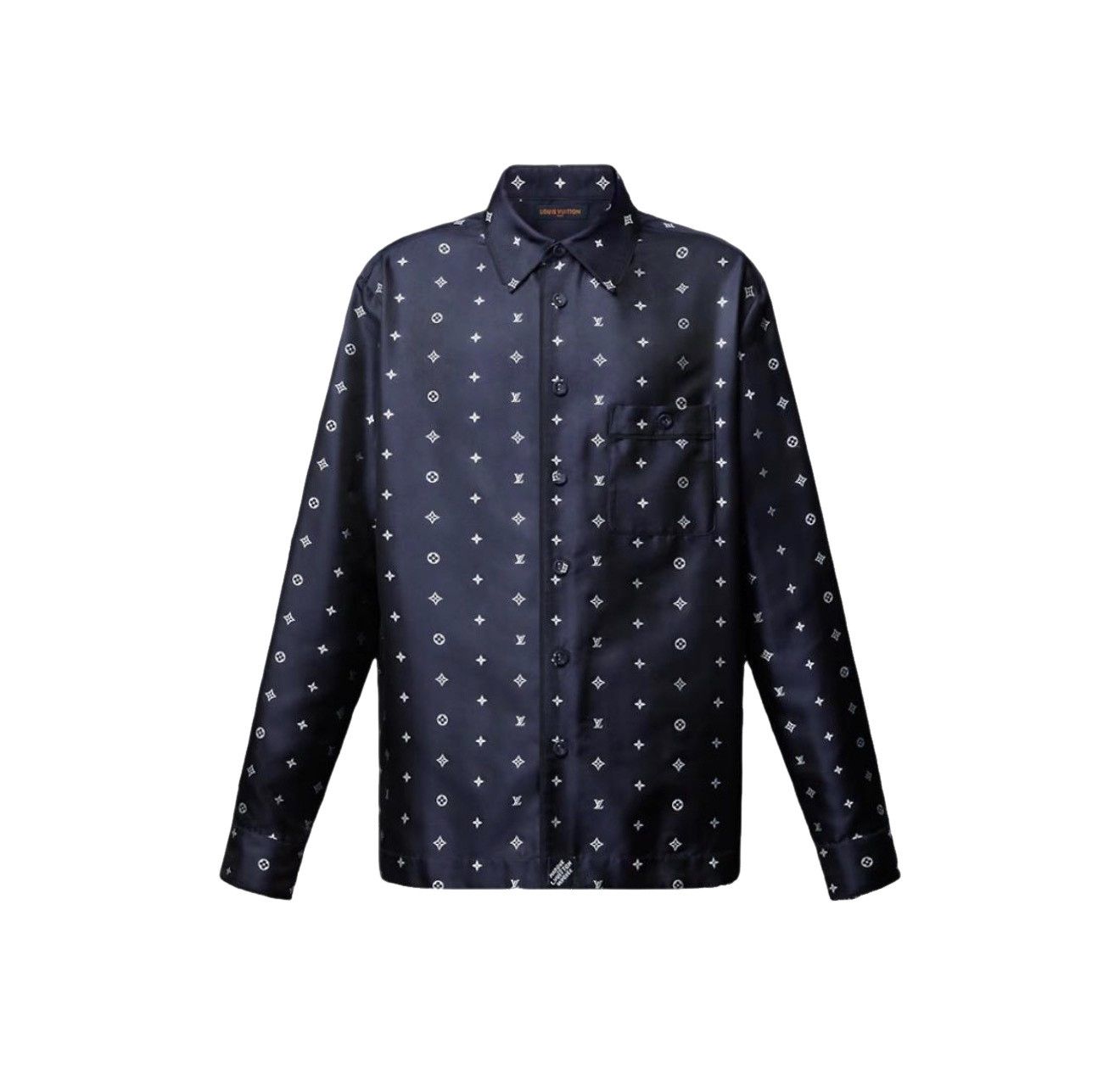 Louis Vuitton Louis Vuitton Monogram Jacquard Silk Shirt Size S Size US S / EU 44-46 / 1 - 1 Thumbnail