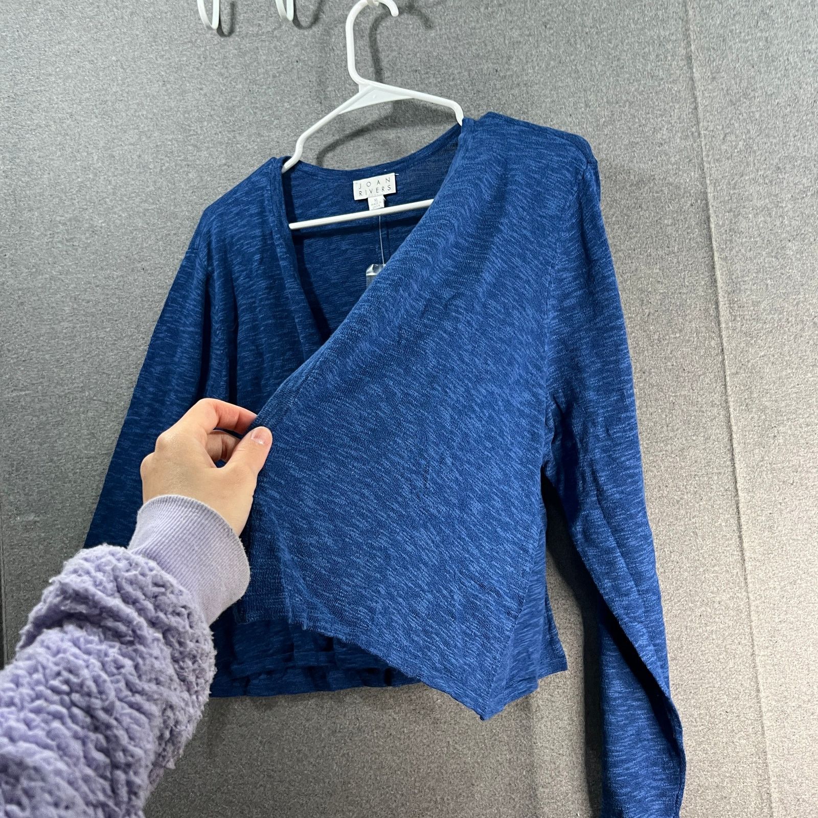 Other Joan Rivers Women's Cardigan Cotton Blend Slub Cardigan Size XL / US 12-14 / IT 48-50 - 5 Thumbnail