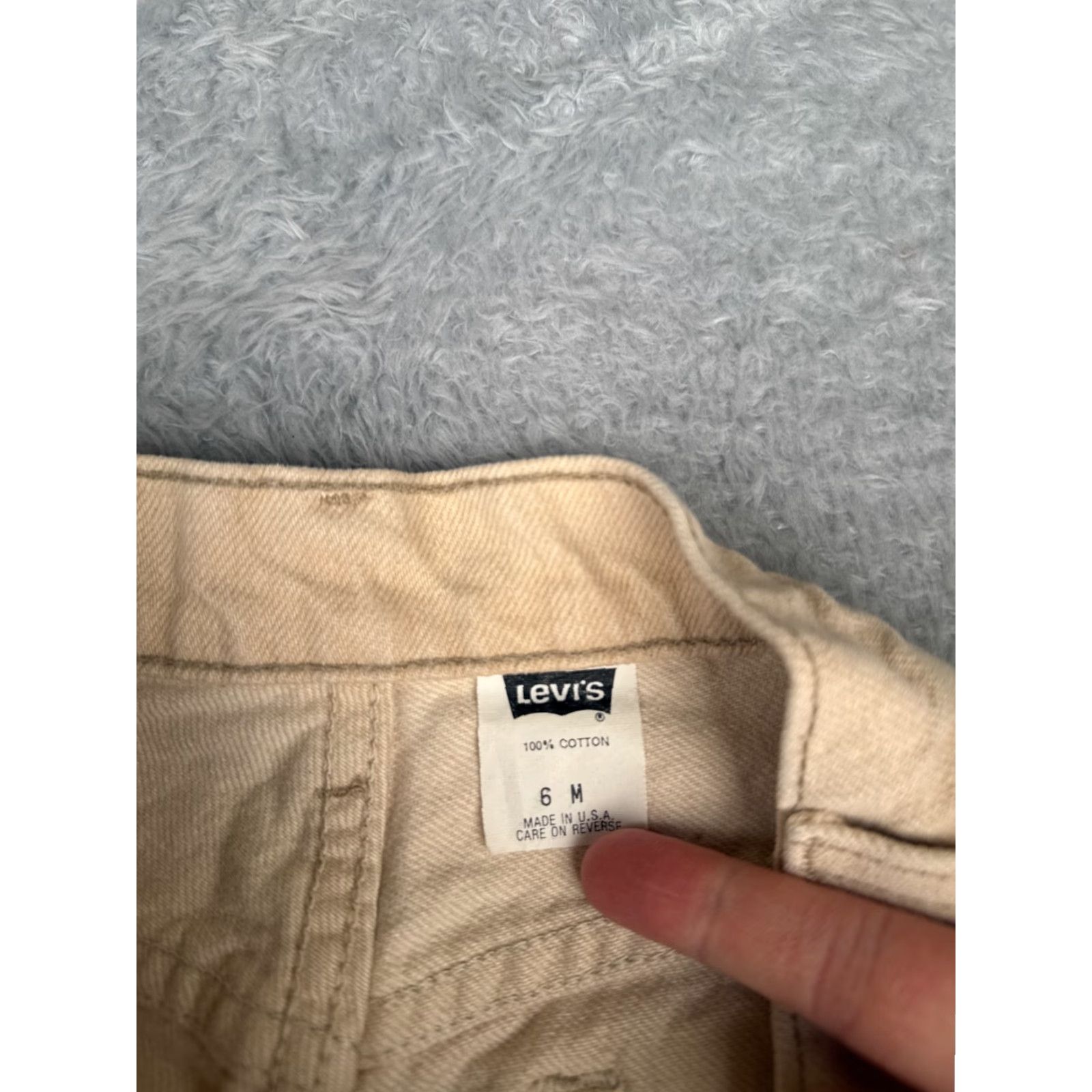 Levi's VINTAGE Levi's Jeans Womens 6 Beige Mom Jean High Rise Tapered 1993 90's Cotton, Levi's, Jeans, Womens, 6, Beige, High Rise, Tapered, 90s, Cotton Size 28" / US 6 / IT 42 - 6 Thumbnail