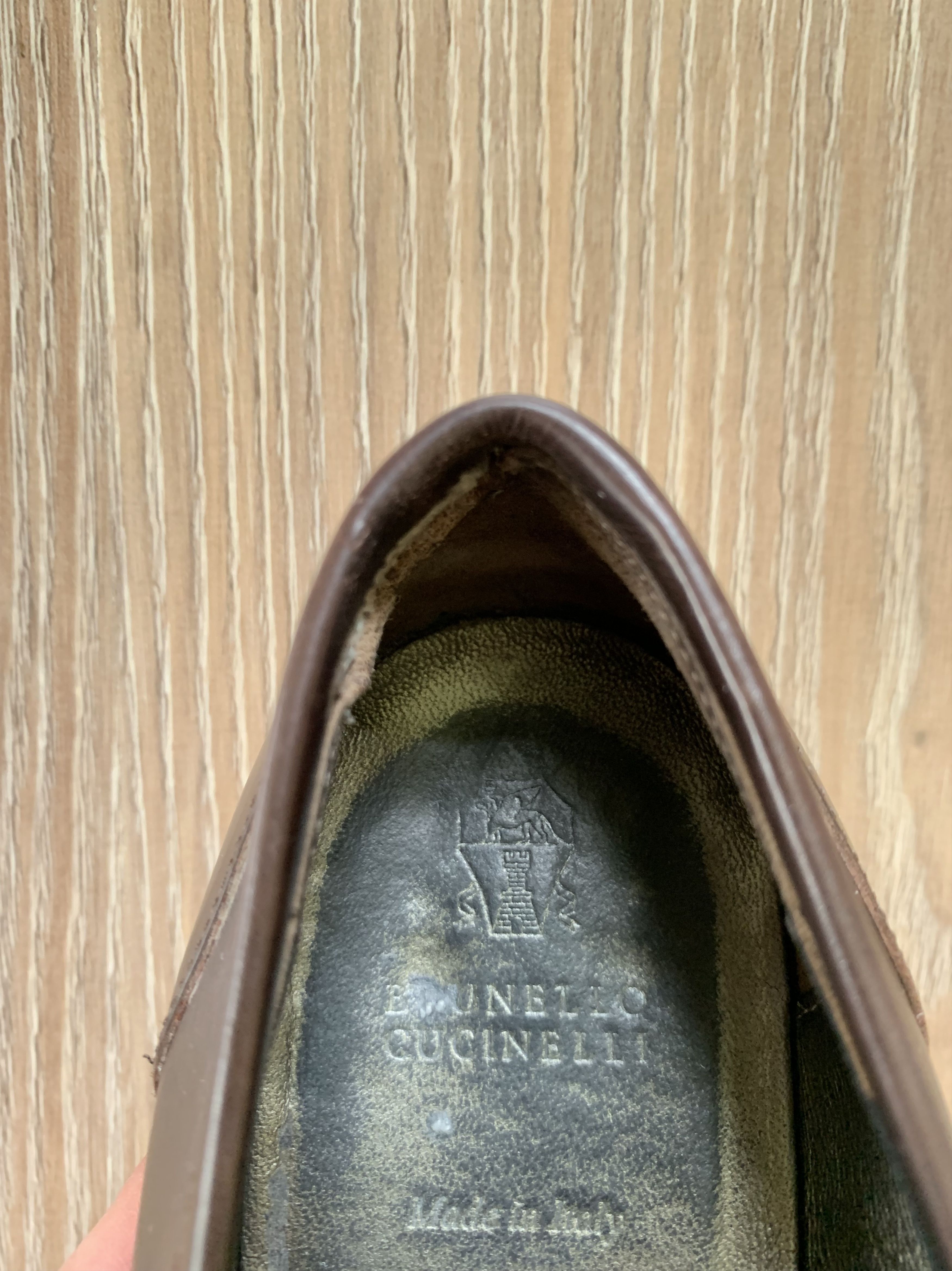 Brunello Cucinelli Brunello Cucinelli Leather Womens Monili Trim Loafers Size US 8 / IT 38 - 10 Thumbnail