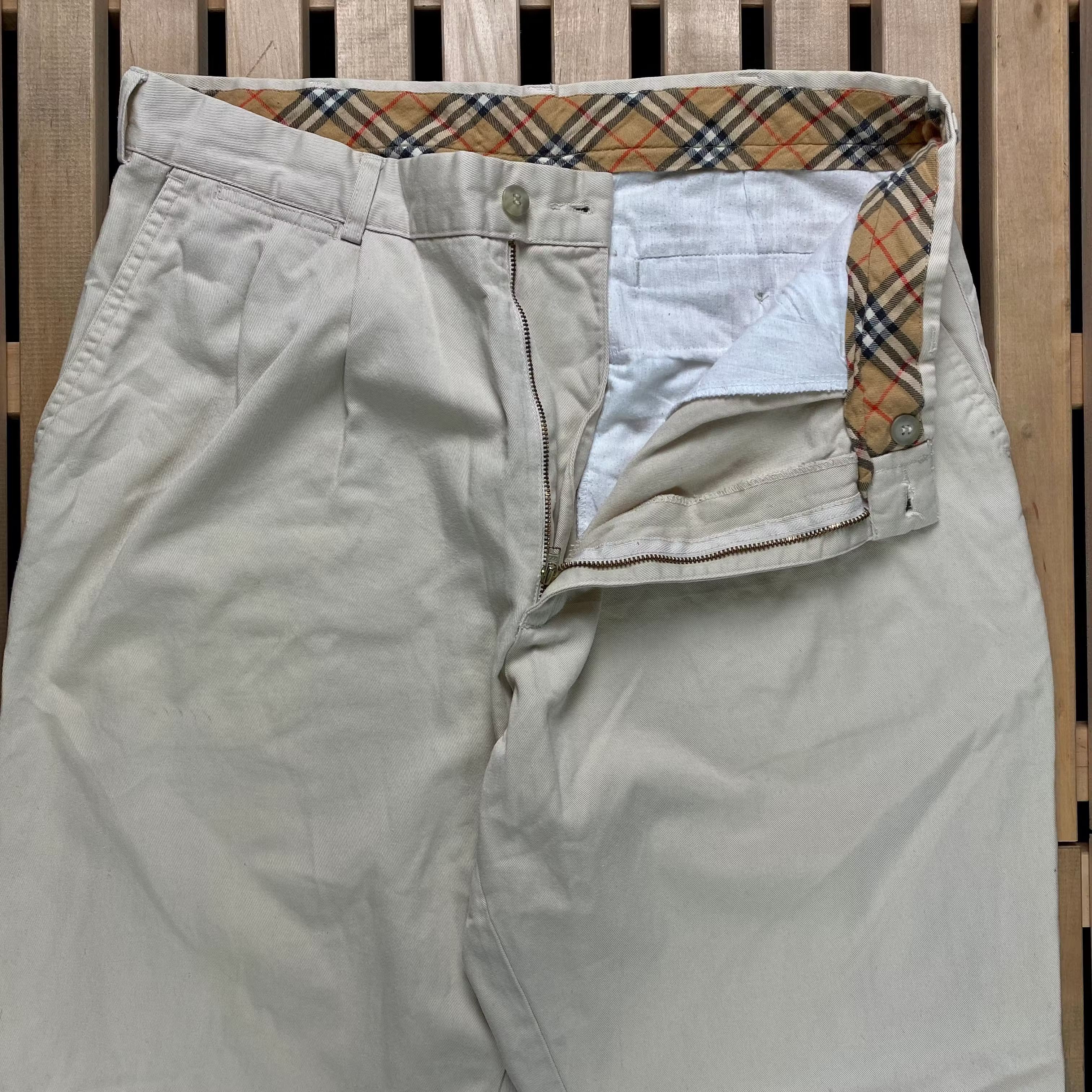 Burberry × Vintage Mens Pants Chinos Burberrys Vintage Size 34R Size US 34 / EU 50 - 4 Thumbnail
