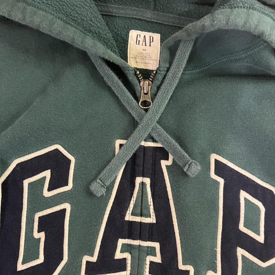 Gap Green womens GAP logo zip up Size XS / US 0-2 / IT 36-38 - 3 Thumbnail