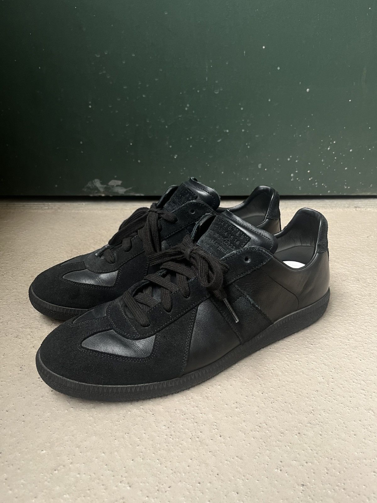 Maison Margiela MMM Margiela Black German Army Trainers 43 | Grailed