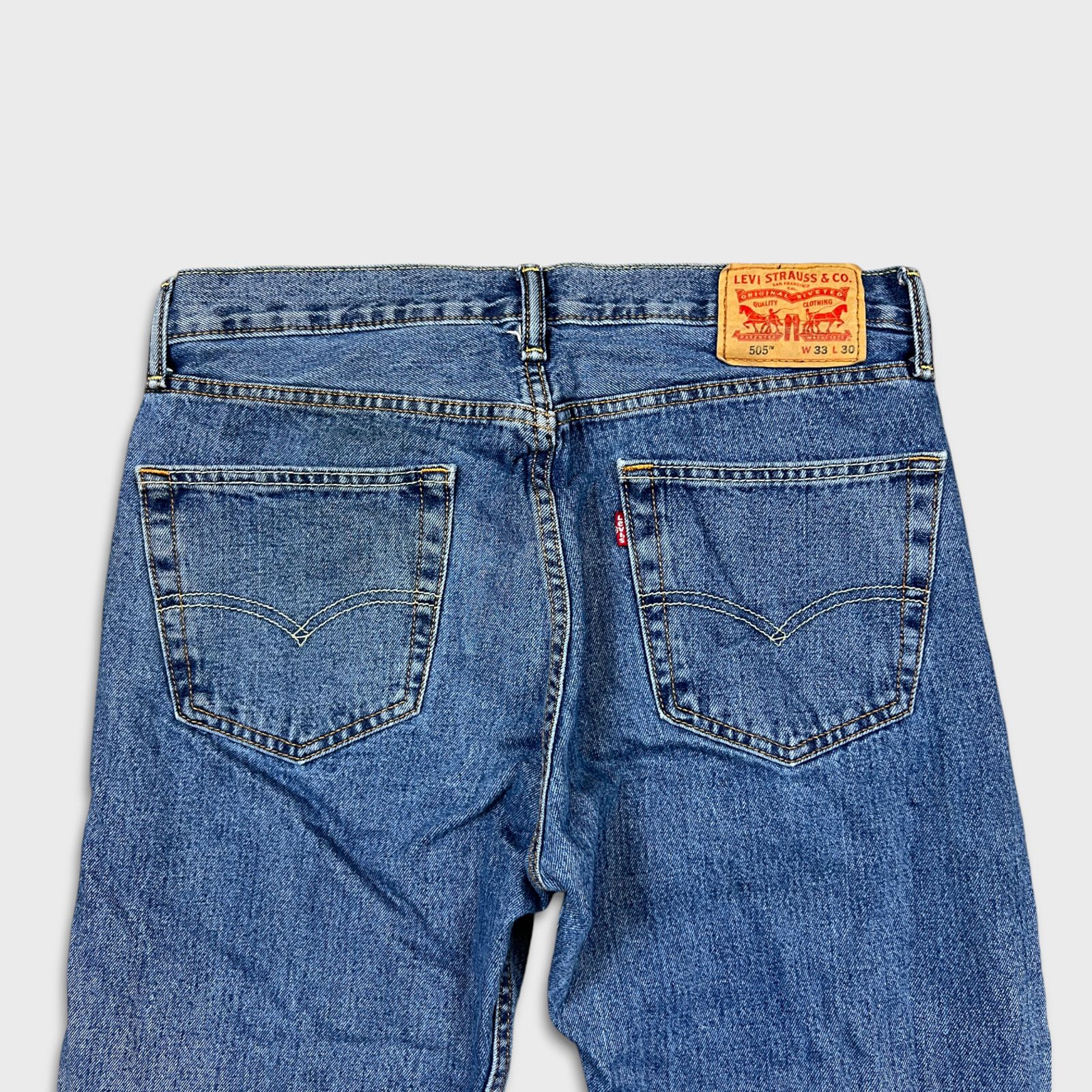 Levi's × Vintage Levi's 505 Jeans 33x30 Original Straight Leg Denim Pants Size US 33 - 5 Thumbnail