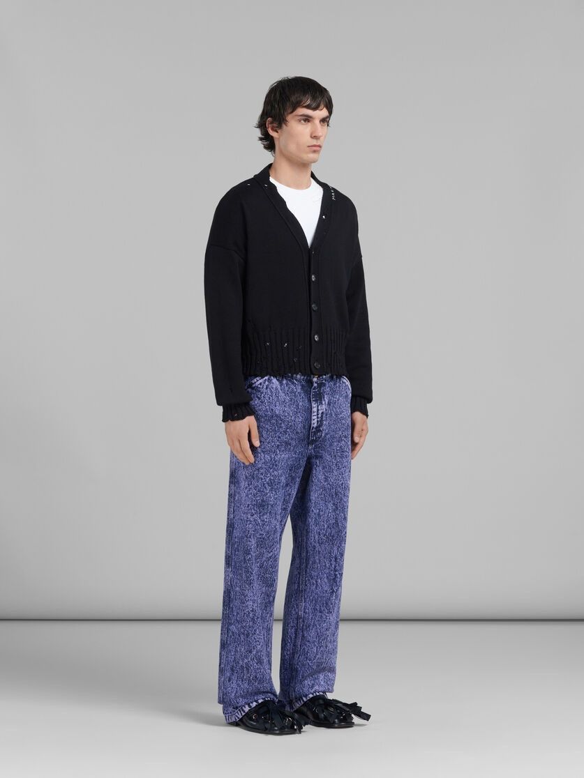 Marni oc11z0525 Marble Dyed Denim Jeans in Blue Size US 36 / EU 52 - 3 Thumbnail
