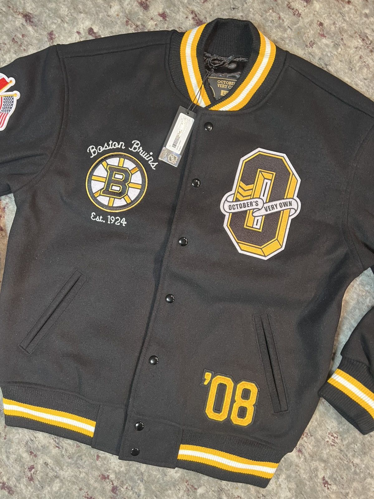 Drake OVO X NHL - BOSTON BRUINS VARSITY JACKET Size US L / EU 52-54 / 3 - 2 Thumbnail