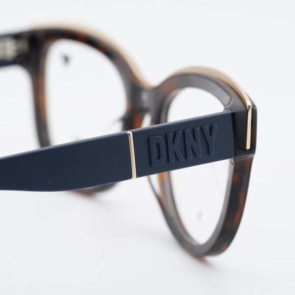 DKNY DKNY DK5064 228 Eyeglasses - Havana/Black 52mm Cat Eye Frame Size ONE SIZE - 9 Thumbnail