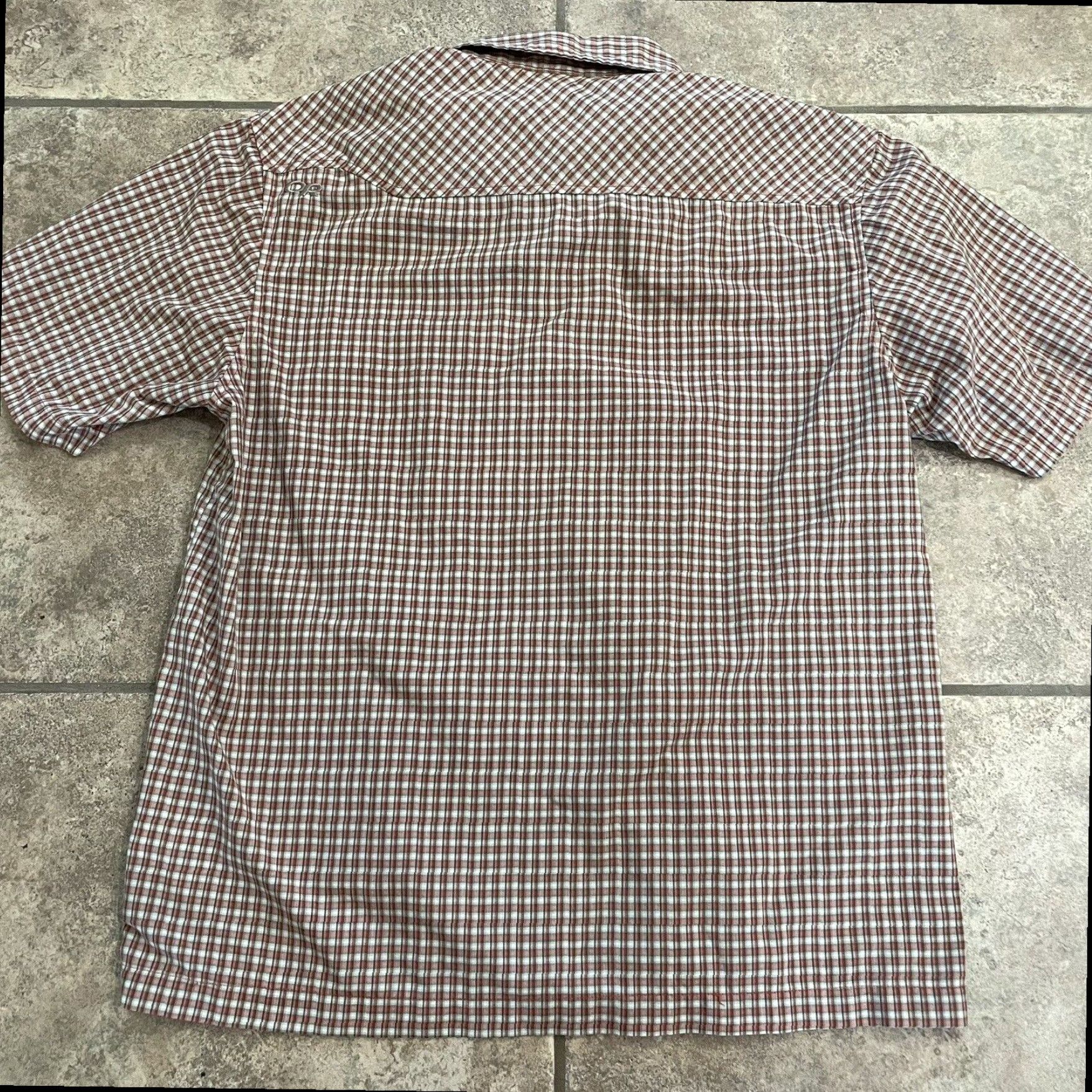 Outdoor Research Outdoor Research Red Short Sleeve Button Down Checkered Pocket Shirt Mens M Size US M / EU 48-50 / 2 - 5 Thumbnail