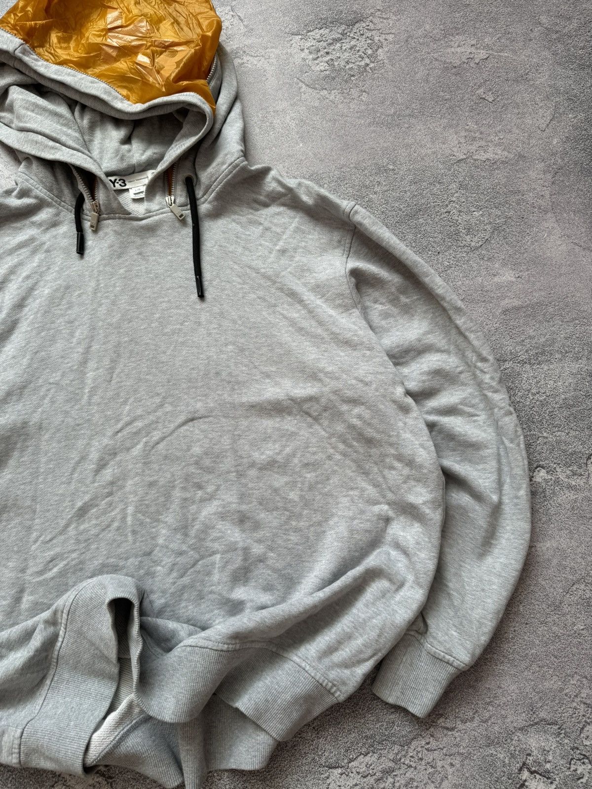 Adidas × Y-3 × Yohji Yamamoto Adidas L Y-3 Yohji Yamamoto gray hoodie sweatshirt hooded Size US L / EU 52-54 / 3 - 3 Thumbnail