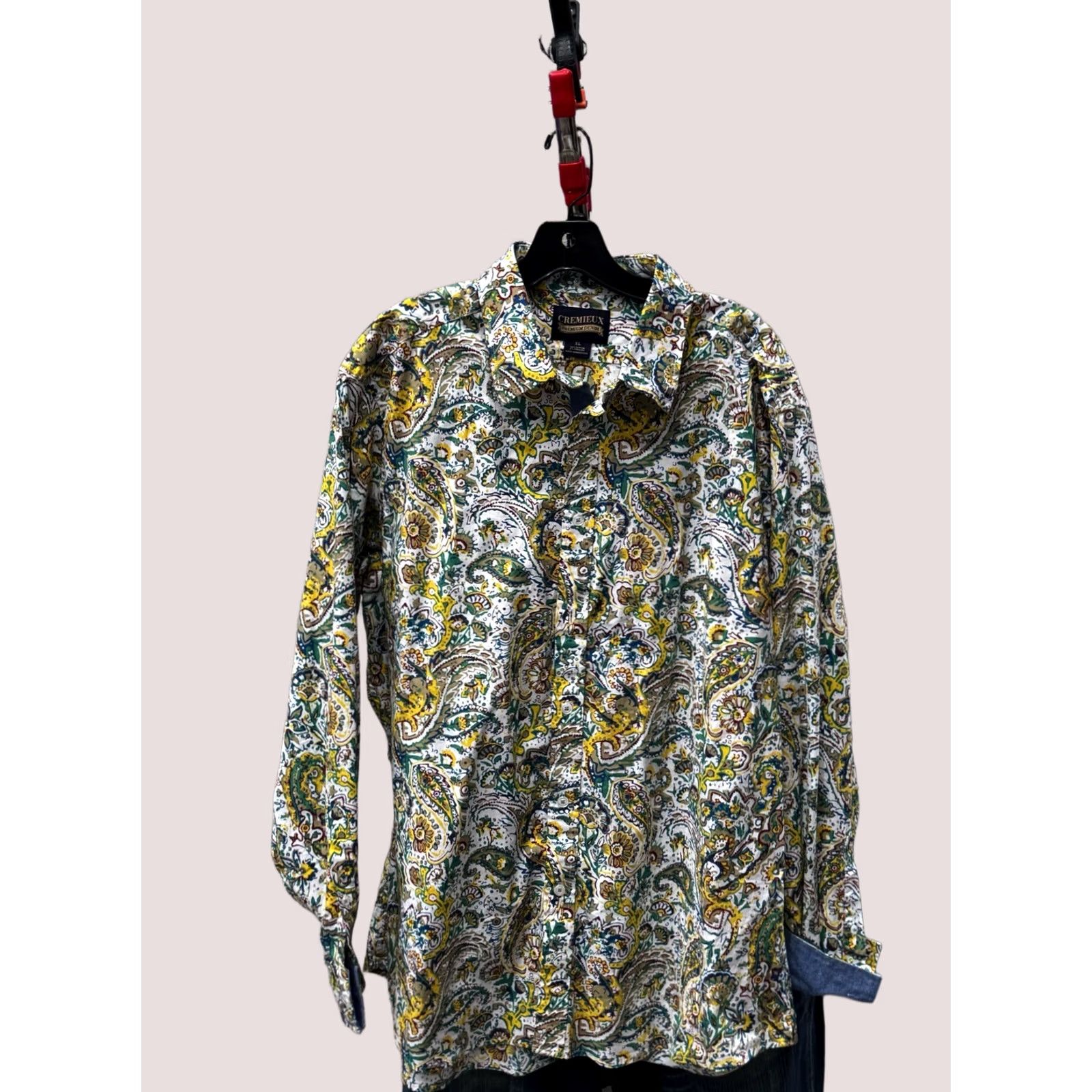 Cremieux Daniel Cremieux Premium Paisley XL LONG SLEEVE SHIRT Mens XS? No Size XL? Size US XL / EU 56 / 4 - 1 Thumbnail