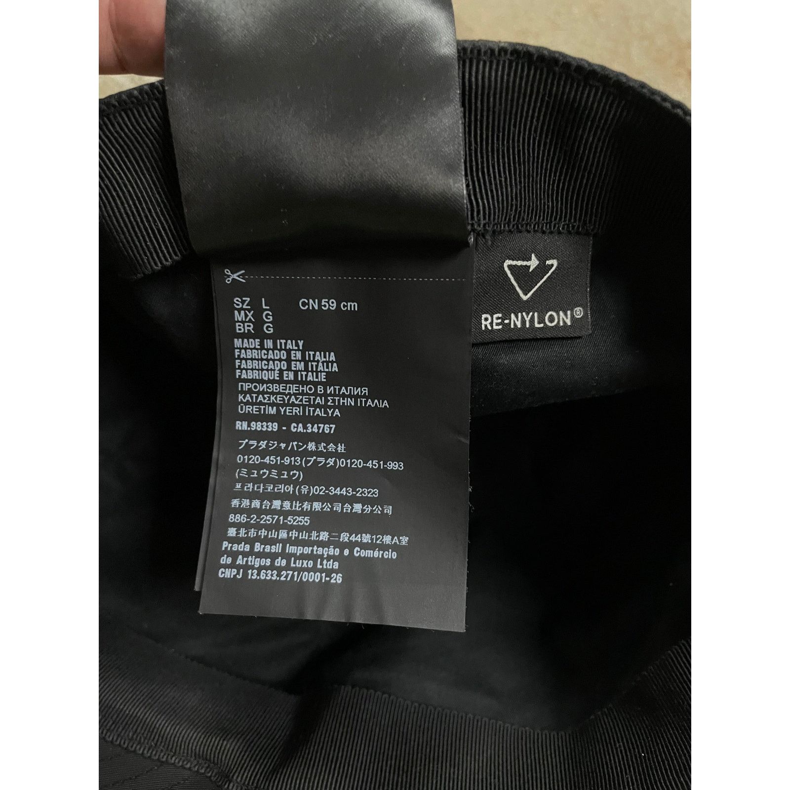 Prada Prada Nylon Cap Black Used Large Size ONE SIZE - 5 Thumbnail