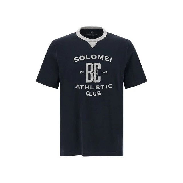 BRUNELLO CUCINELLI $850 Cobalt T-shirt New & Authentic (Men'