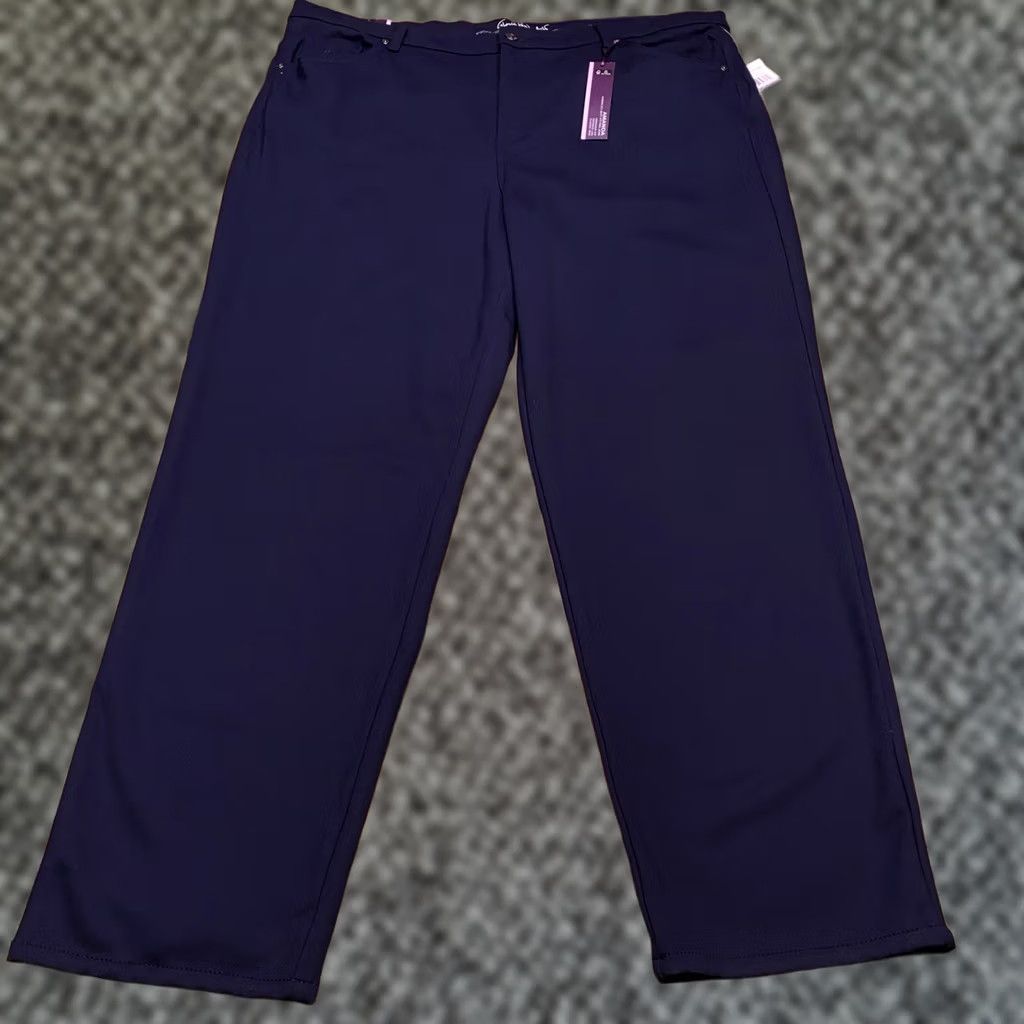 Gloria Vanderbilt Gloria Vanderbilt Amanda Jeans Heritage Fit Tapered Leg 22W Navy Blue Denim 5-Pocket Womens Plus Jeans Regular Vintage? Size 40" / US 18 - 1 Thumbnail