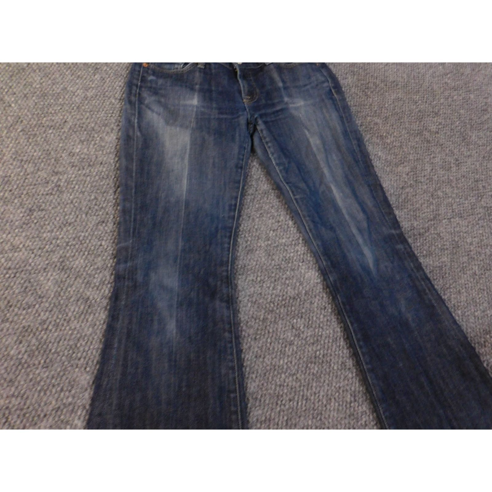 7 For All Mankind seven for all mankind jeans women size 29 flare blue retro denim stretch Size 29" - 2 Thumbnail