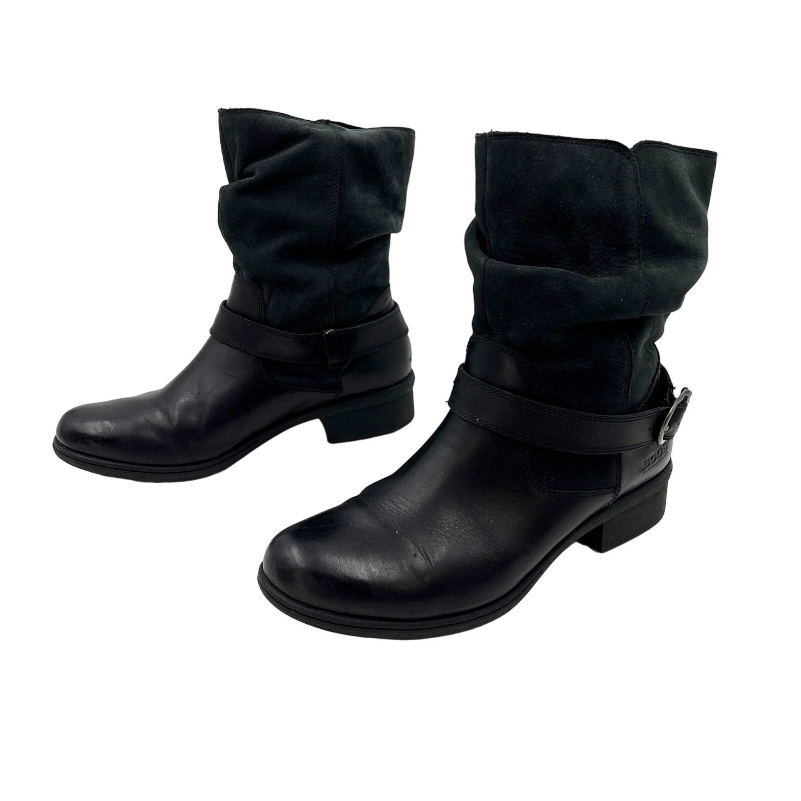 Other Bogs Carly Boots Waterproof Black Leather Ankle Booties Size US 9.5 / IT 39.5 - 1 Thumbnail