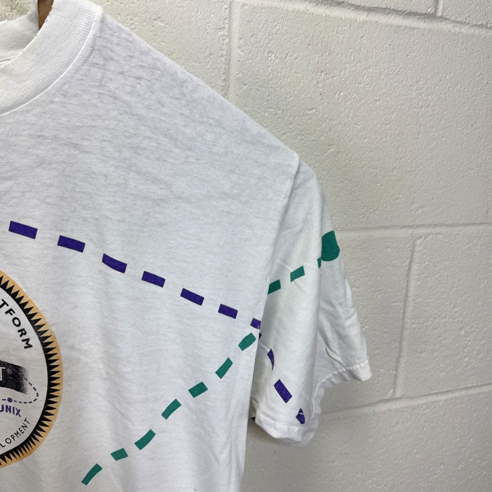 Gildan VINTAGE Gildan Heavyweight T-Shirt Java Unix Windows Programming T-Shirt XL White Crew Neck Short Sleeve Graphic Print 1990s Retro Tech Mens Size US XL / EU 56 / 4 - 6 Thumbnail