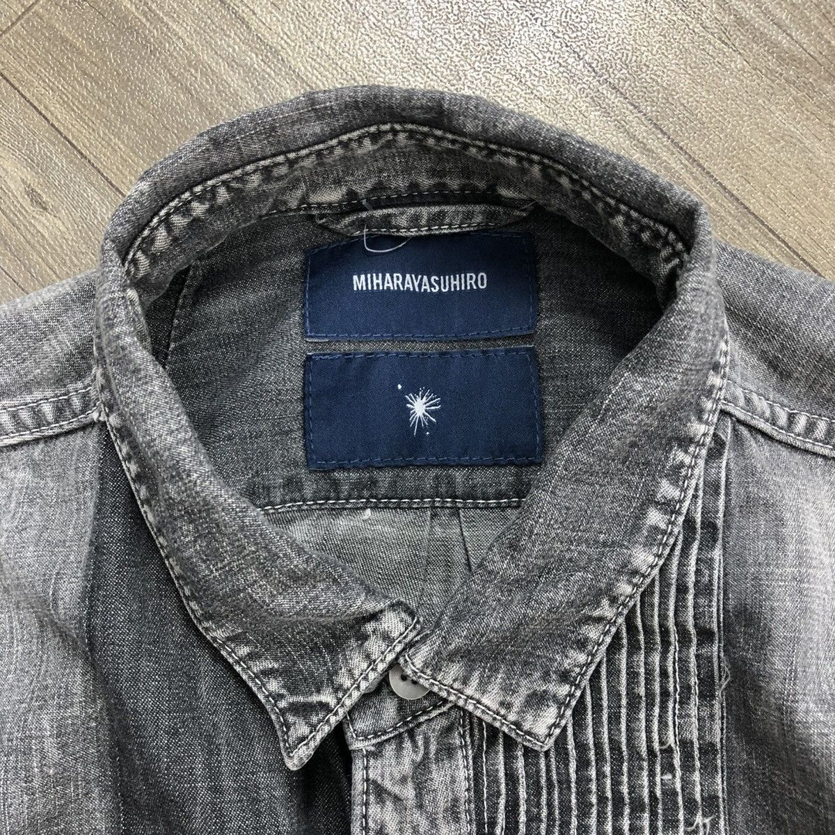Japanese Brand × Maison MIHARA YASUHIRO Vintage Miharayasuhiro Sashiko Patchworks Washed Denim Shirt Size US L / EU 52-54 / 3 - 9 Thumbnail