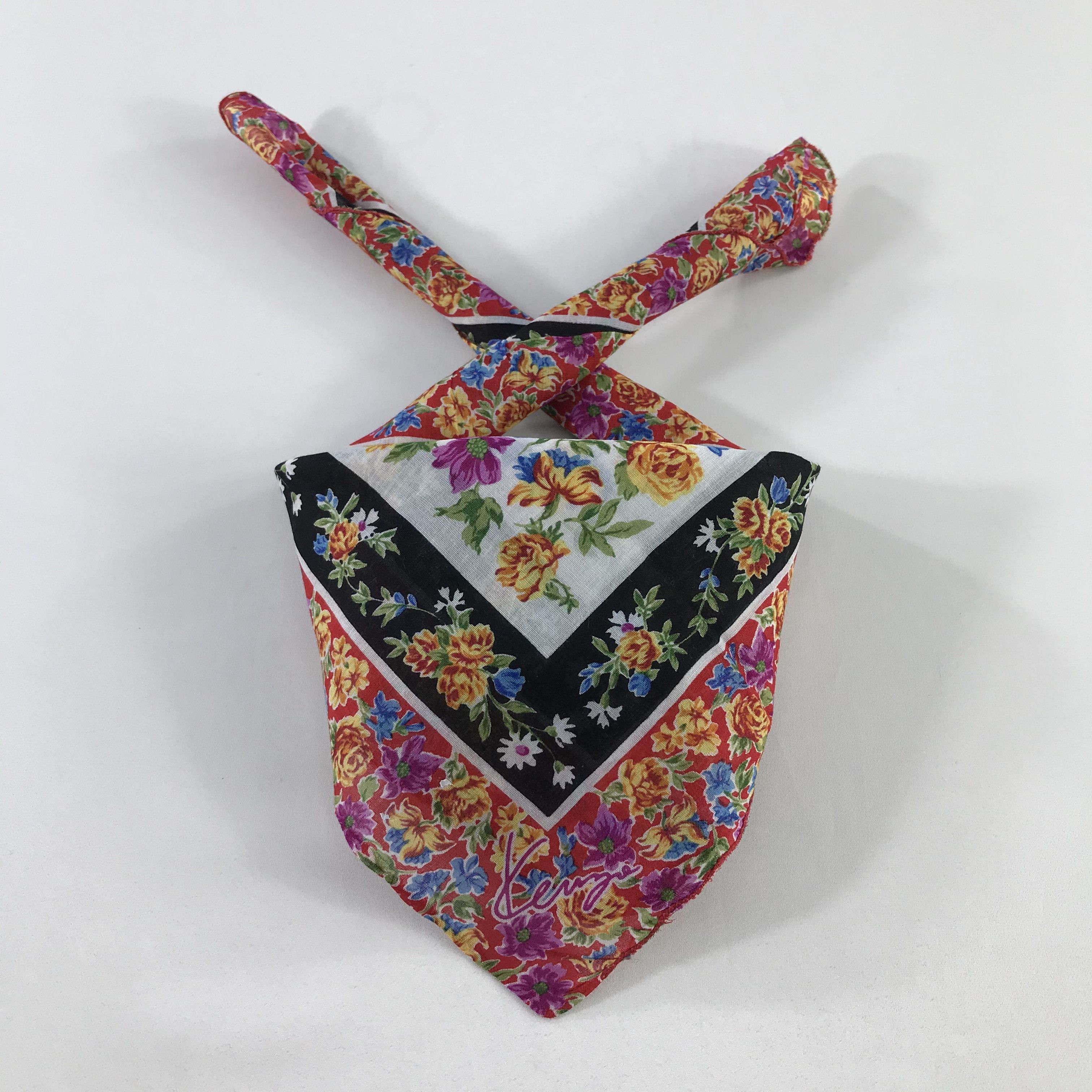 Kenzo × Vintage Kenzo Bandana / Handkerchief / Neckerchief - S1008 Size ONE SIZE - 3 Thumbnail