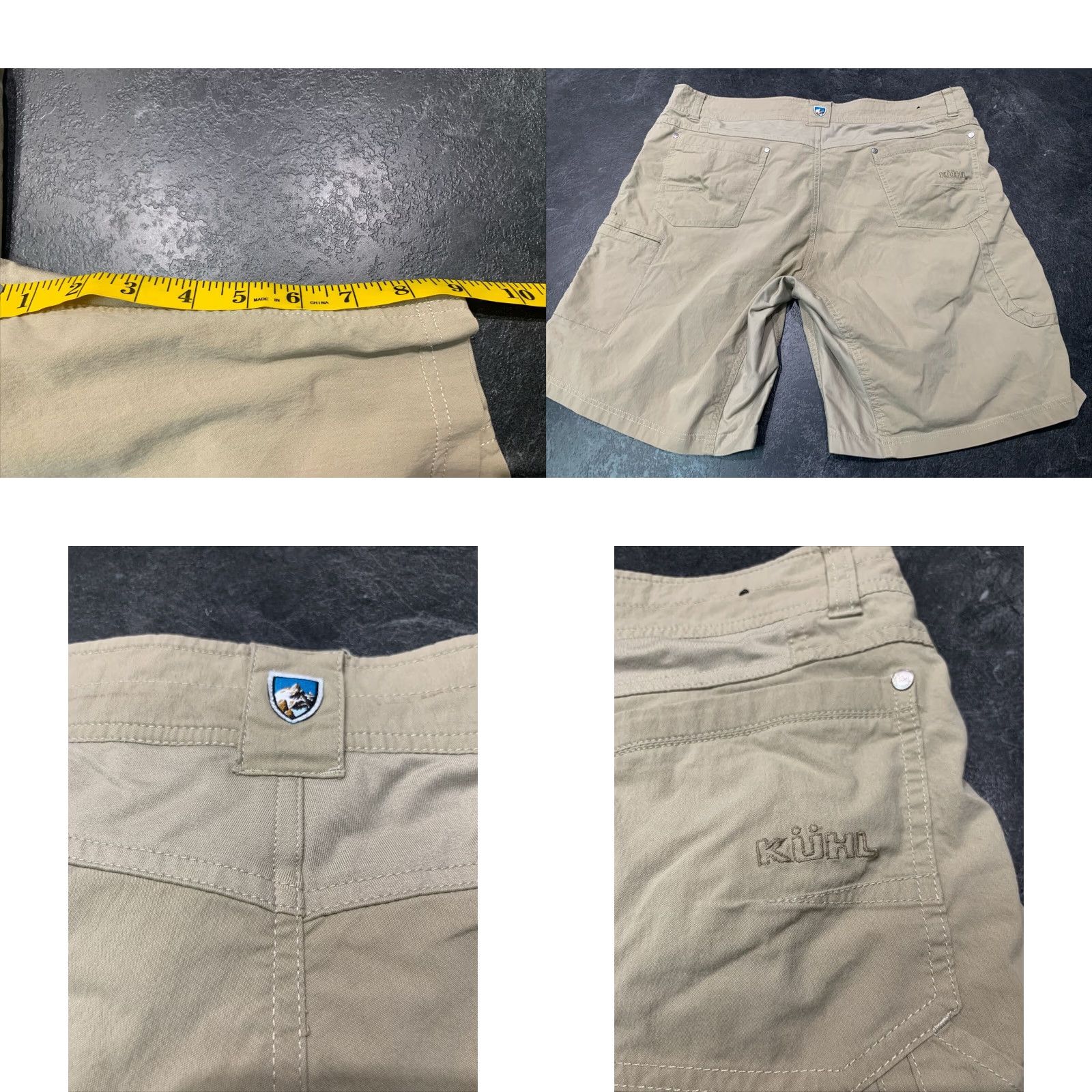 Vintage KUHL Cargo Shorts Men's Size 38 Beige Nylon Spandex Preowned Size US 38 / EU 54 - 8 Thumbnail