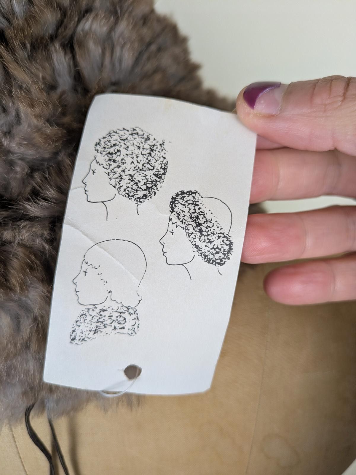 Other 1990's brown rabbit fur scarf hat headband Size ONE SIZE - 5 Thumbnail