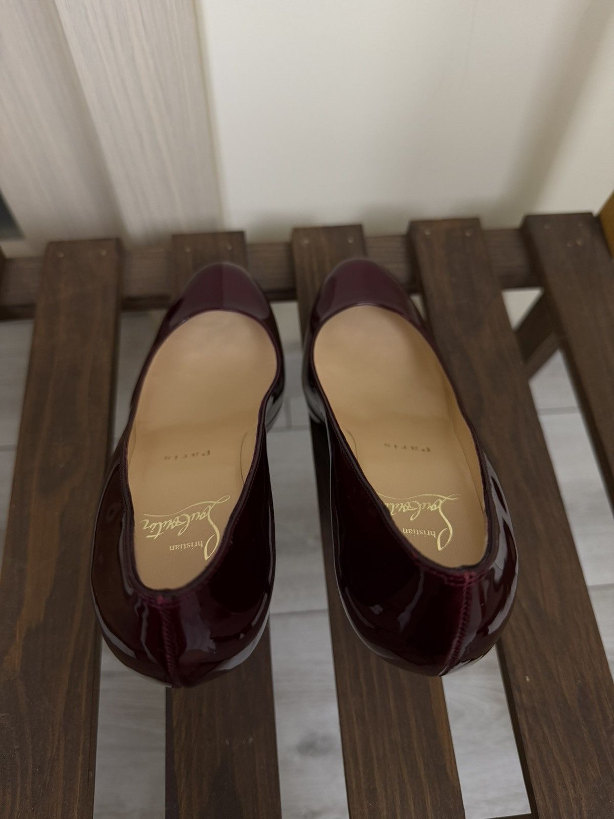Christian Louboutin Christian Louboutin New Simple Pump Heels Rouge Red Patent Size US 5 / IT 35 - 19 Thumbnail