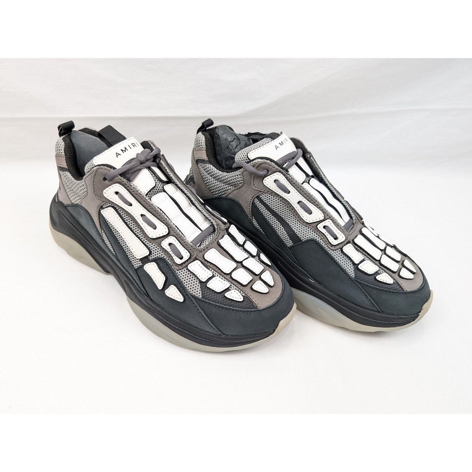 Amiri o1rshd1 Bone Runners in Black/Grey Size US 11 / EU 44 - 14 Thumbnail