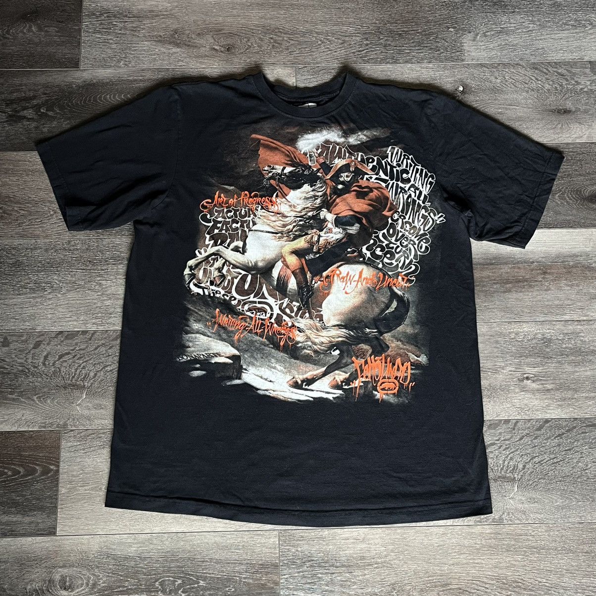 Ecko Unltd. Vintage 2000s Ecko Unlimited Writing all Wrongs Graphic Tee Size US XL / EU 56 / 4 - 1 Thumbnail