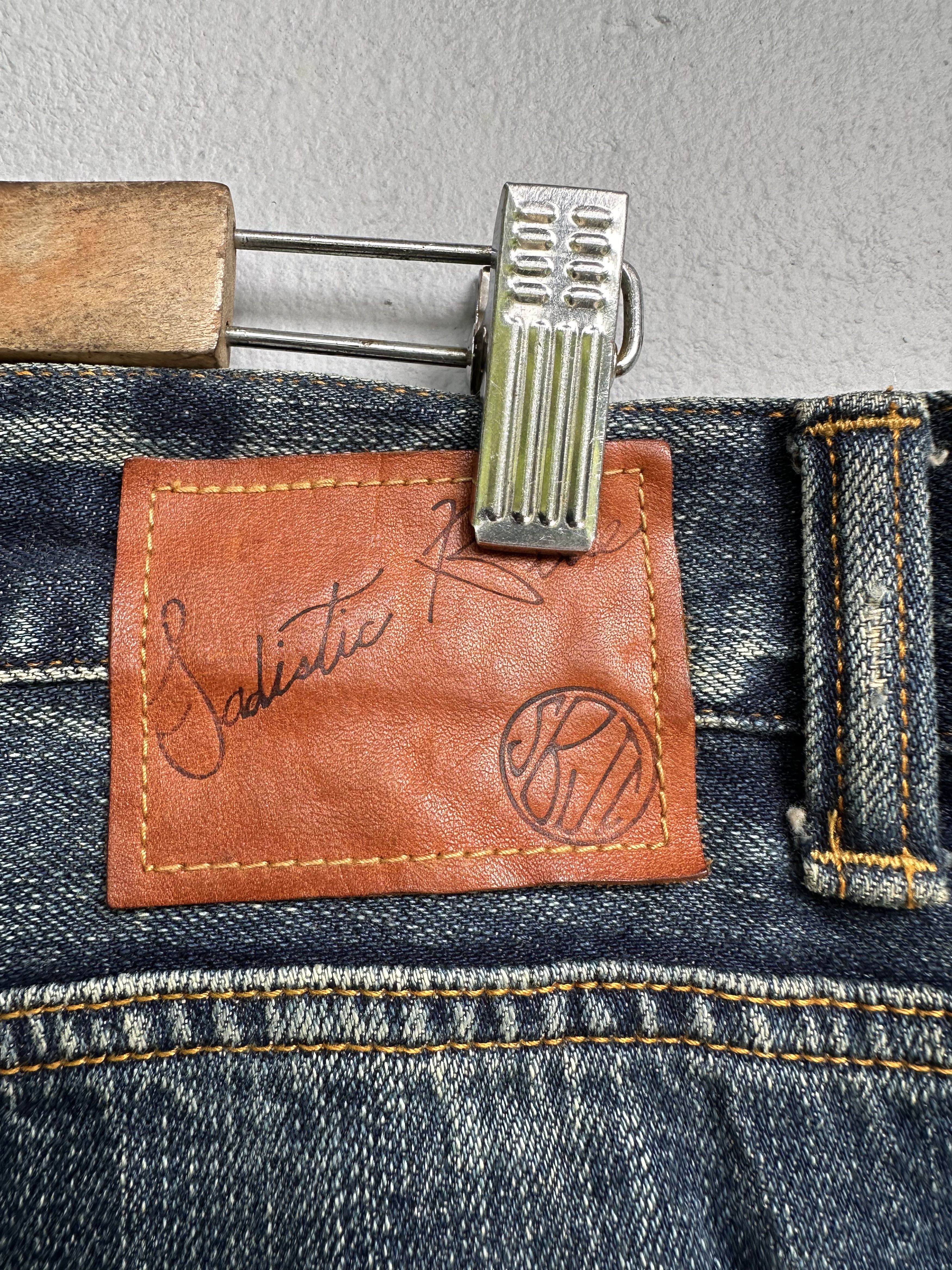 Japanese Brand Japanese Brand Sadistic Blue SBJC Distressed Denim Jeans Size US 35 - 19 Thumbnail