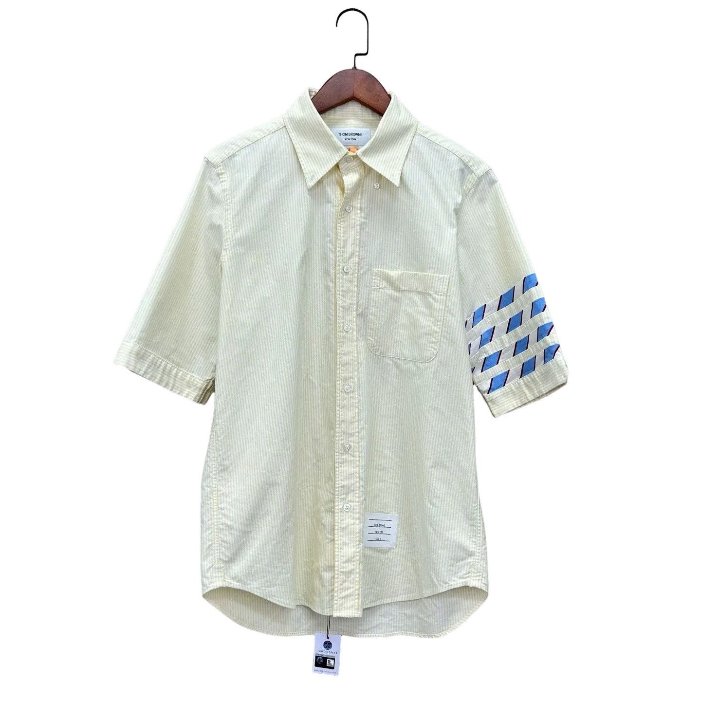 Thom Browne Thom Browne Striped Short Sleeve Shirt Size 2 Size US M / EU 48-50 / 2 - 1 Thumbnail