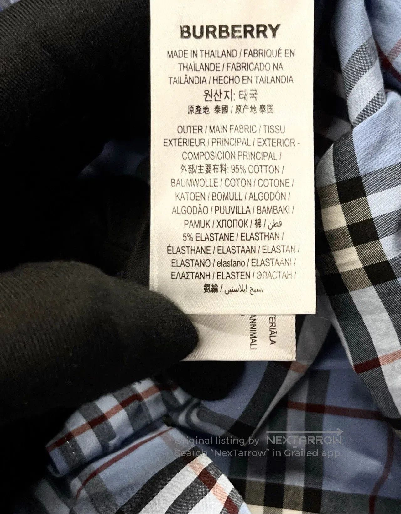 Burberry burberry blue check long sleeve shirt jacket. Size US M / EU 48-50 / 2 - 4 Thumbnail
