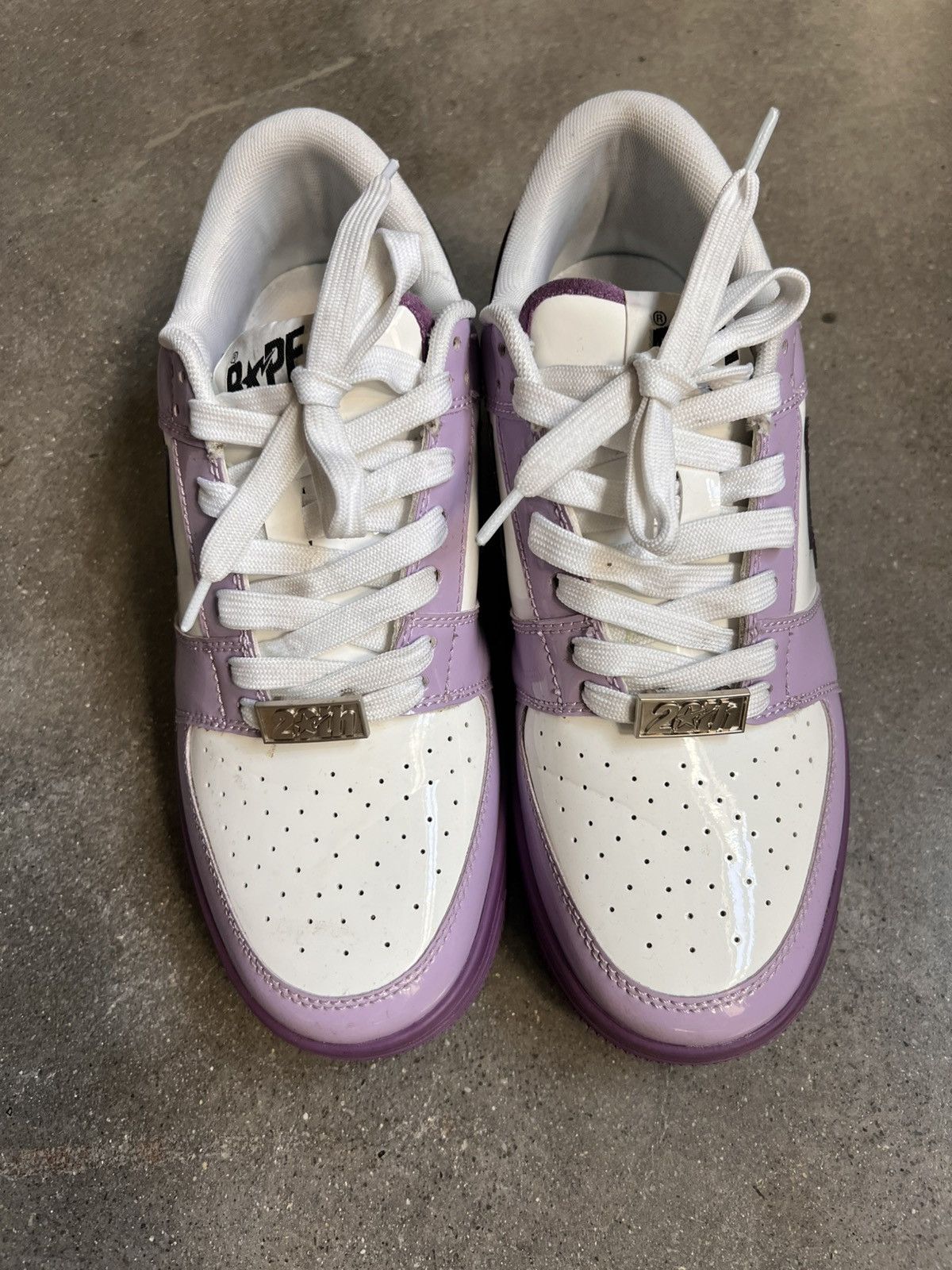 Bape Bape 20th Anniversary Purple/White Bapesta Size US 8.5 / EU 41-42 - 3 Thumbnail
