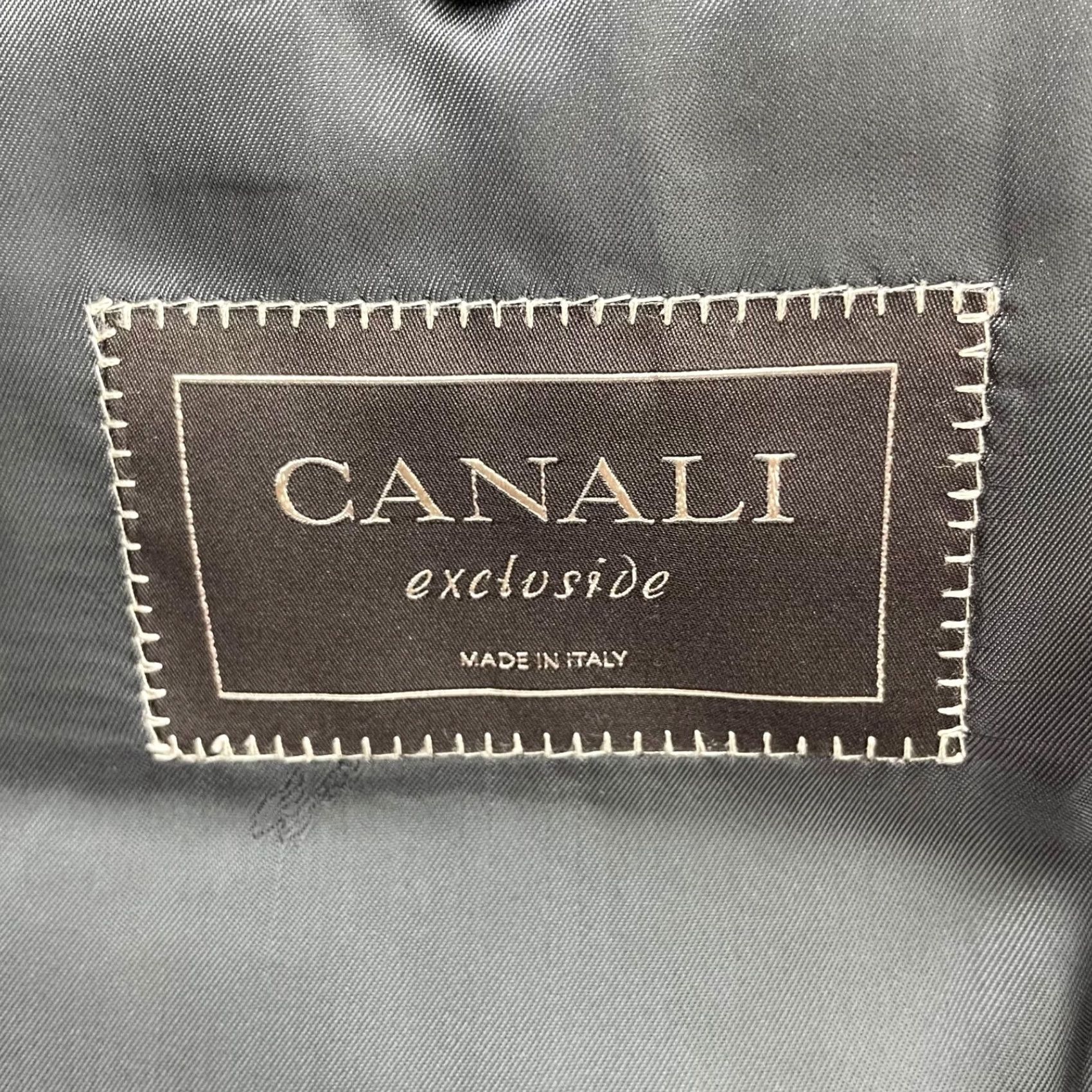 Canali Canali Blazer Jacket Gray/Blue Stripe 2-Button 100% Wool Notch Lapel Short US 38S, Italy, 38 Small Vintage No Mens Size 38R - 5 Thumbnail