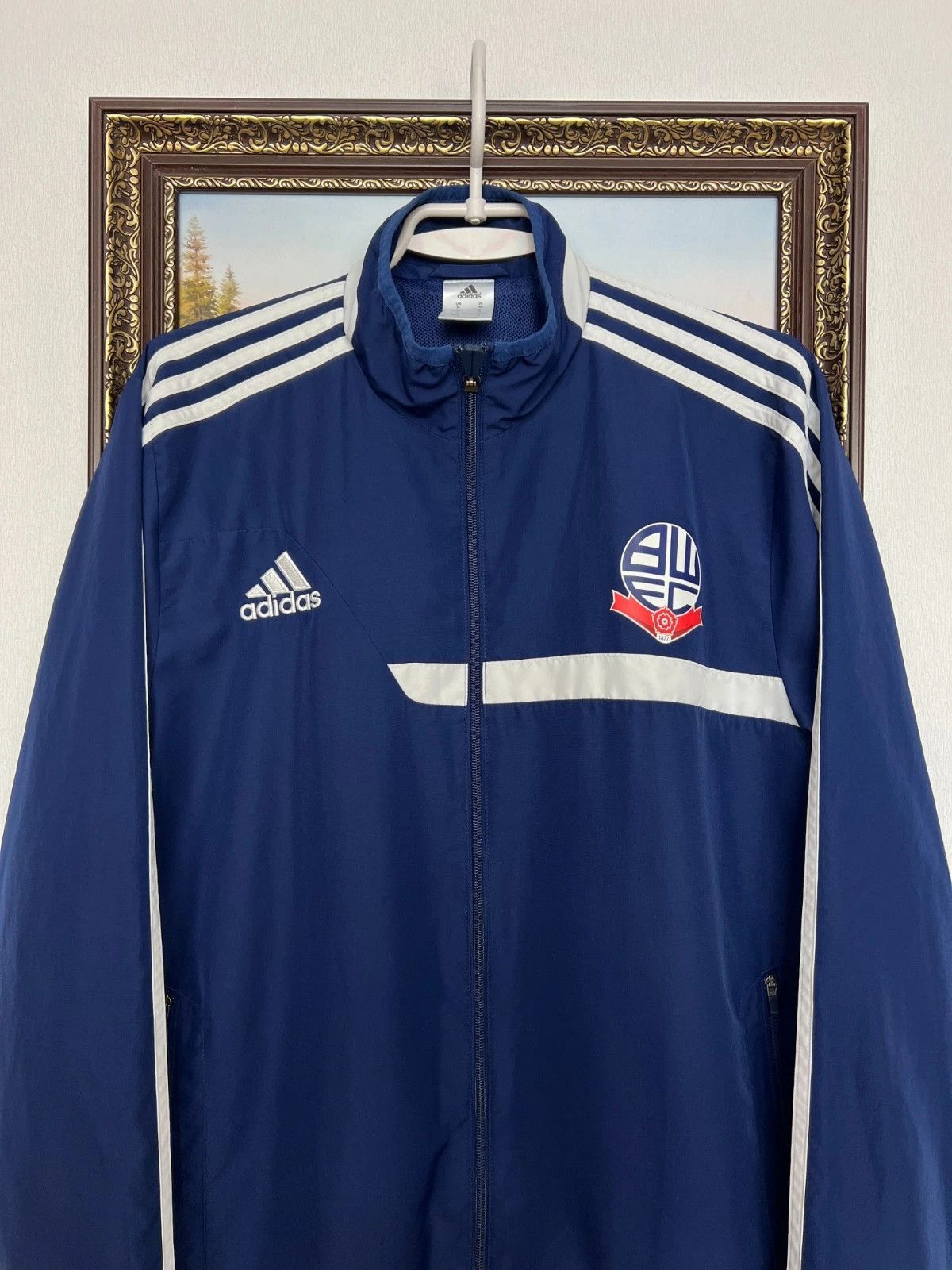Adidas Adidas Bolton Wanderers Football Blue Jacket Soccer Track Size US M / EU 48-50 / 2 - 2 Thumbnail