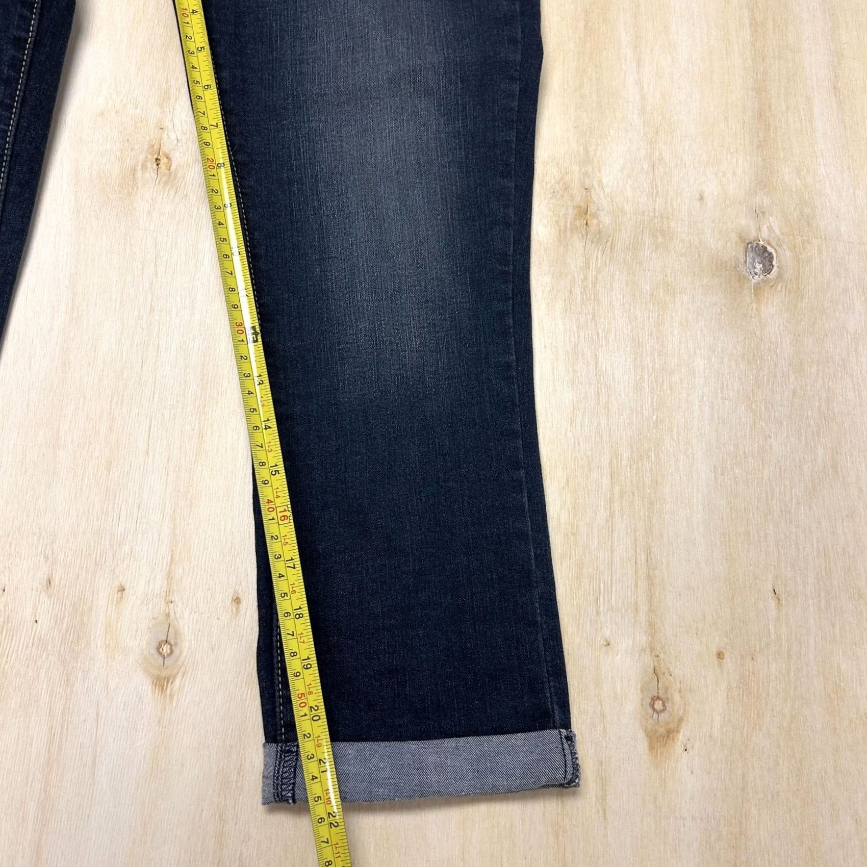 Denizen DENIZEN from Levi's Jeans Womens 2 Dark Wash Slim Stretch Denim Crop Size 26" / US 2 / IT 38 - 6 Thumbnail