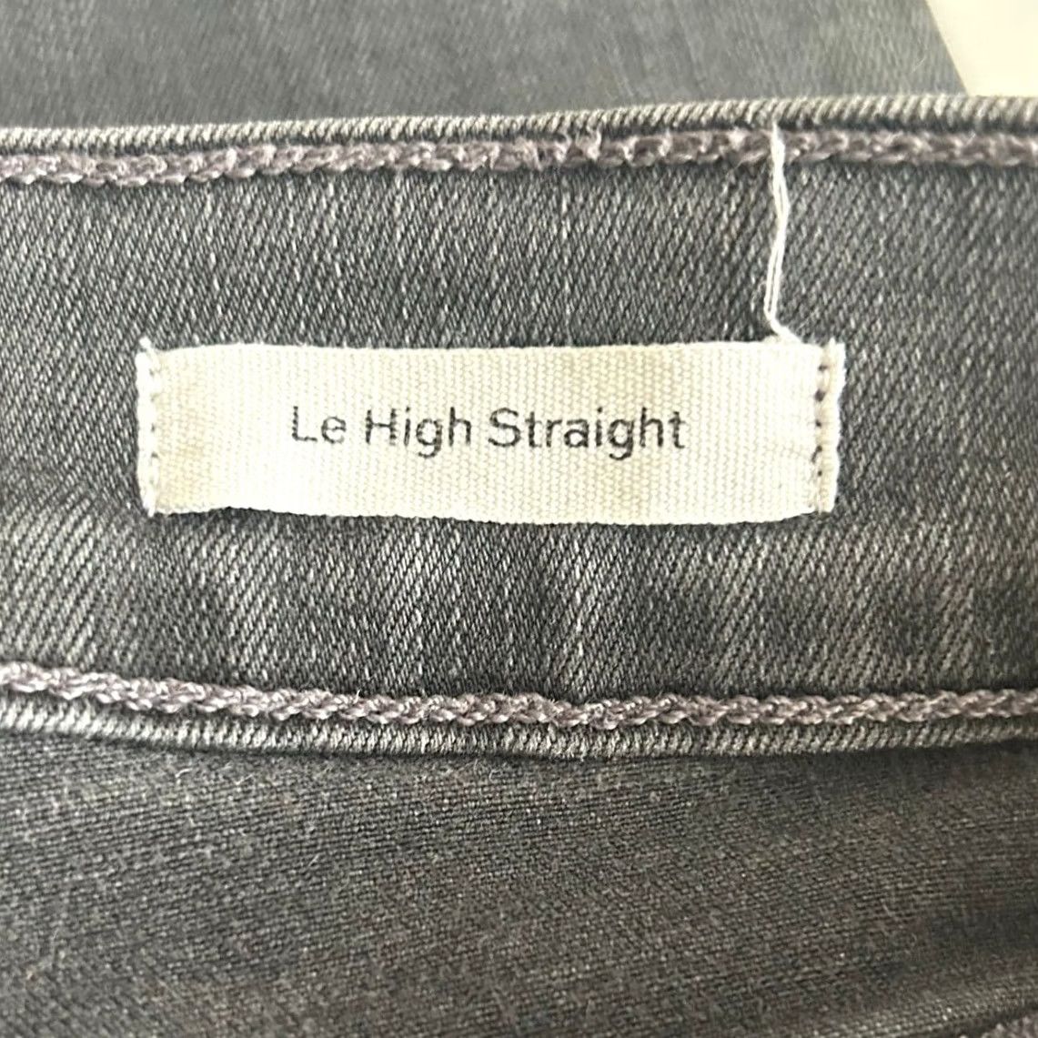 Frame Frame Jeans Black Denim Mid Rise Le High Straight Stretch 30 Women’s Size 30" / US 8 / IT 44 - 5 Thumbnail