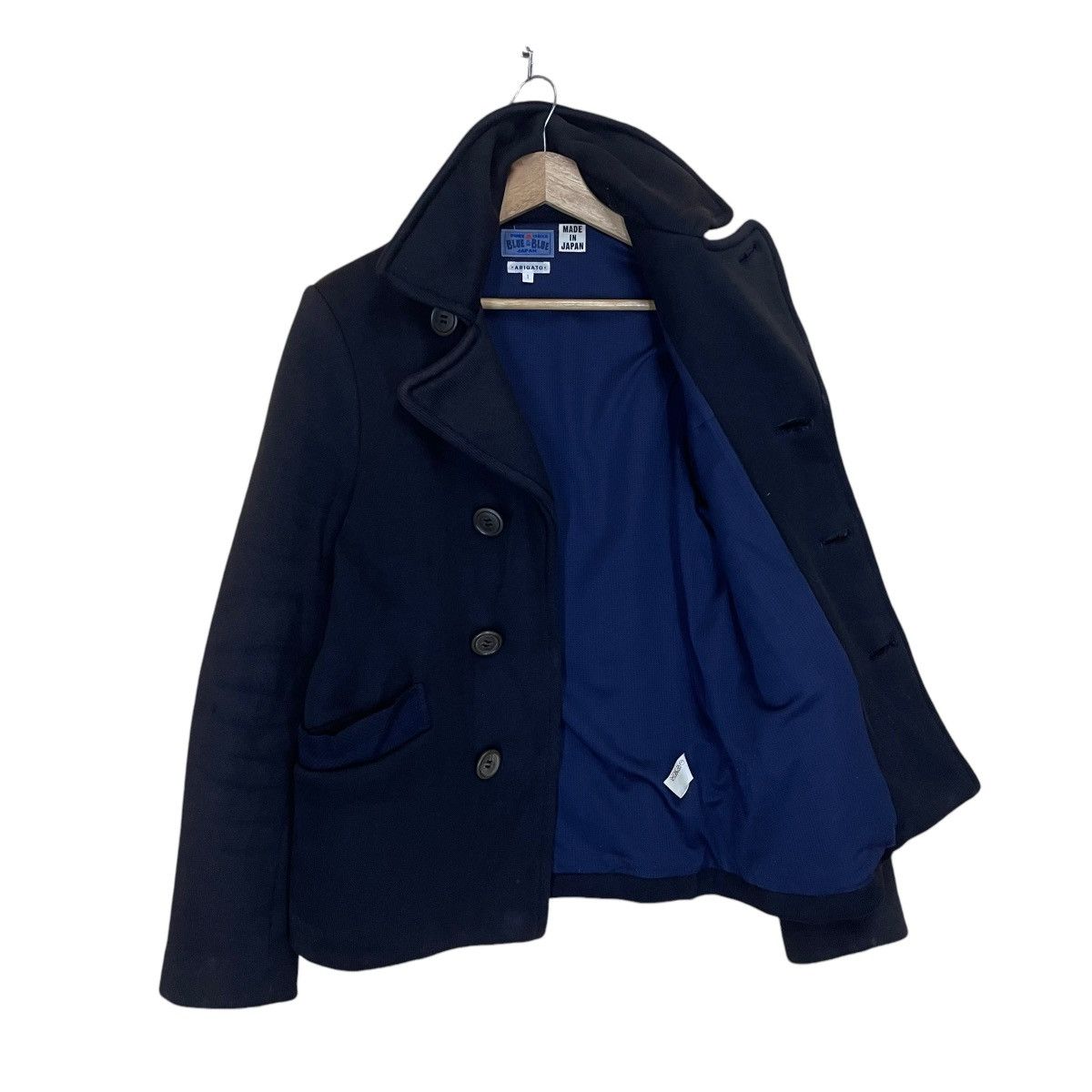 Blue Blue Japan Vintage 90s Pure Indigo Blue Blue Japan Button Coat Jacket Size US S / EU 44-46 / 1 - 8 Thumbnail