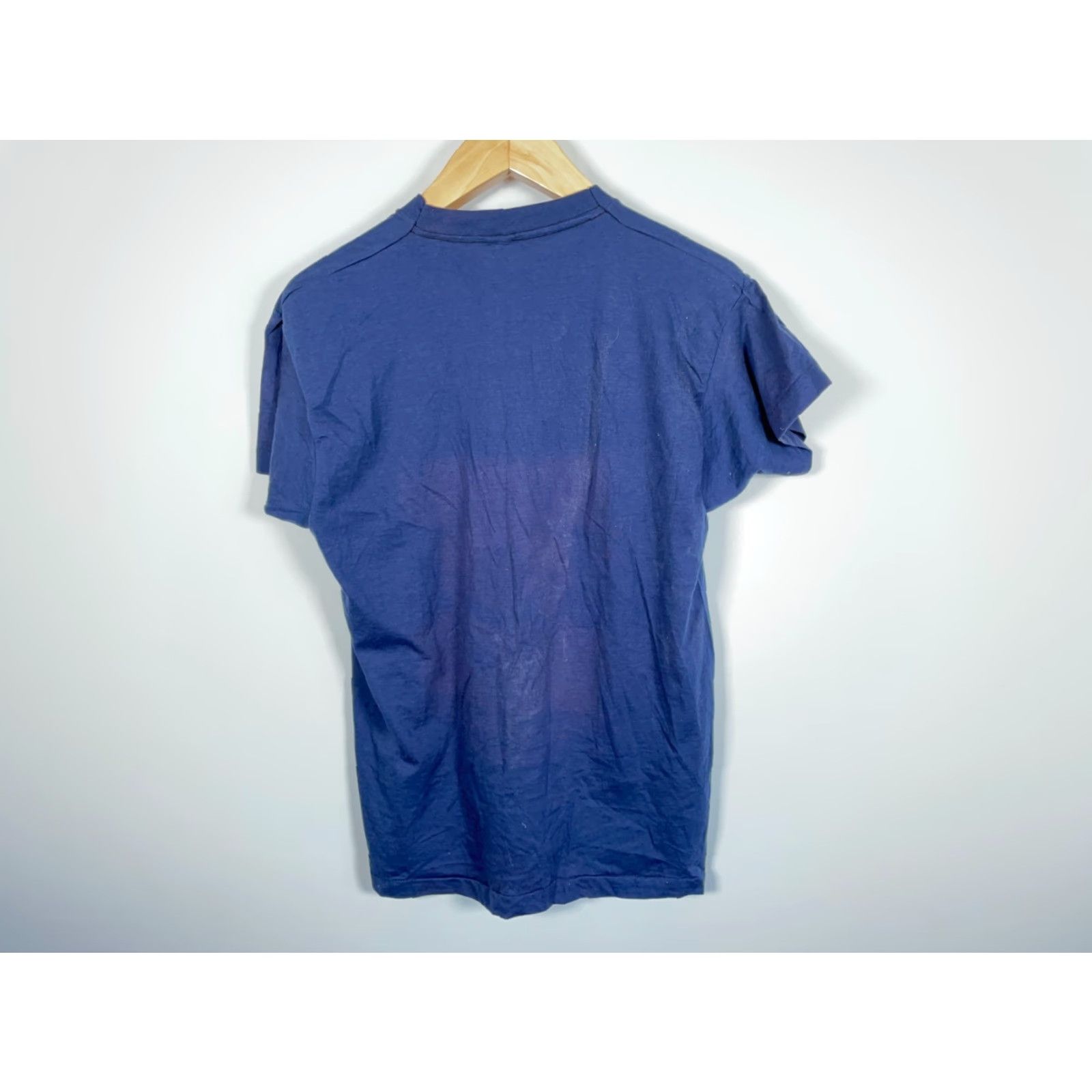 Vintage VINTAGE Screen Stars T-Shirt Adult Small 90s Sammy Davis Jr. Memorial Blue Graphic Print Short Sleeve Crew Neck Jersey 50/50 Cotton/Polyester Mens Size US S / EU 44-46 / 1 - 2 Thumbnail
