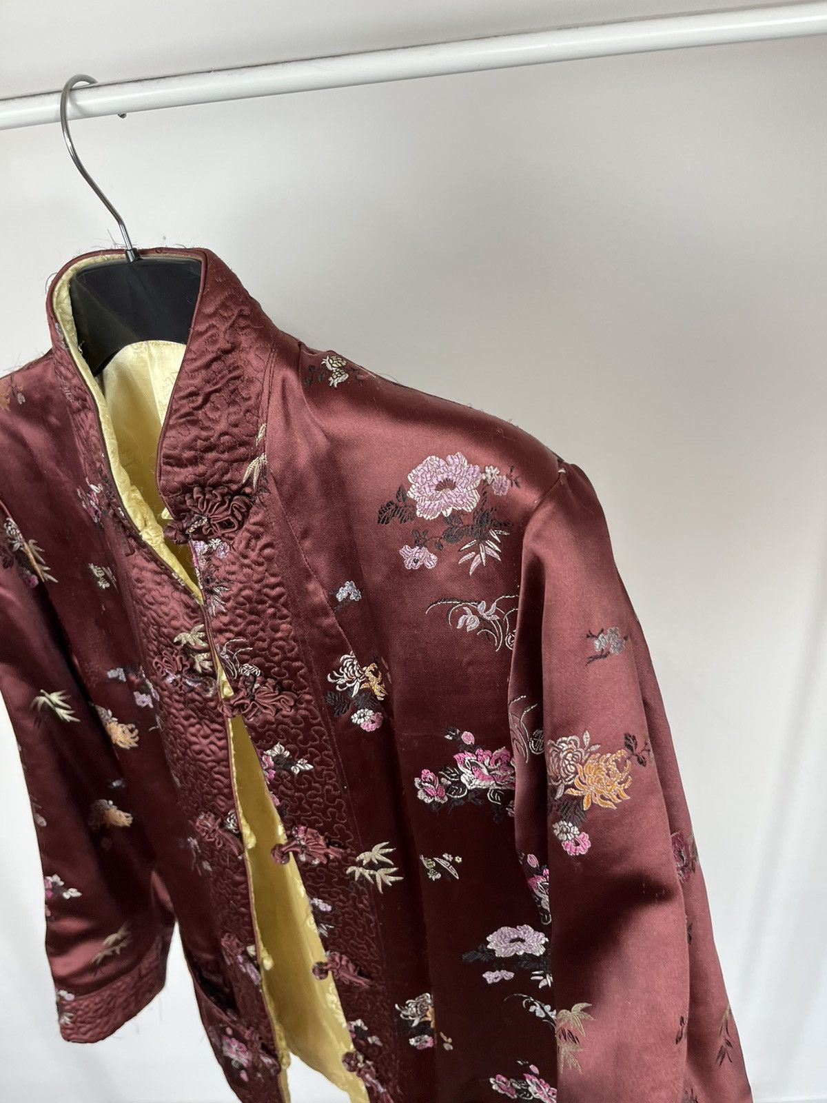 Shanghai Tang Vintage Chinese Silk Jacket Shanghai Floral Traditional S Size S / US 4 / IT 40 - 7 Thumbnail