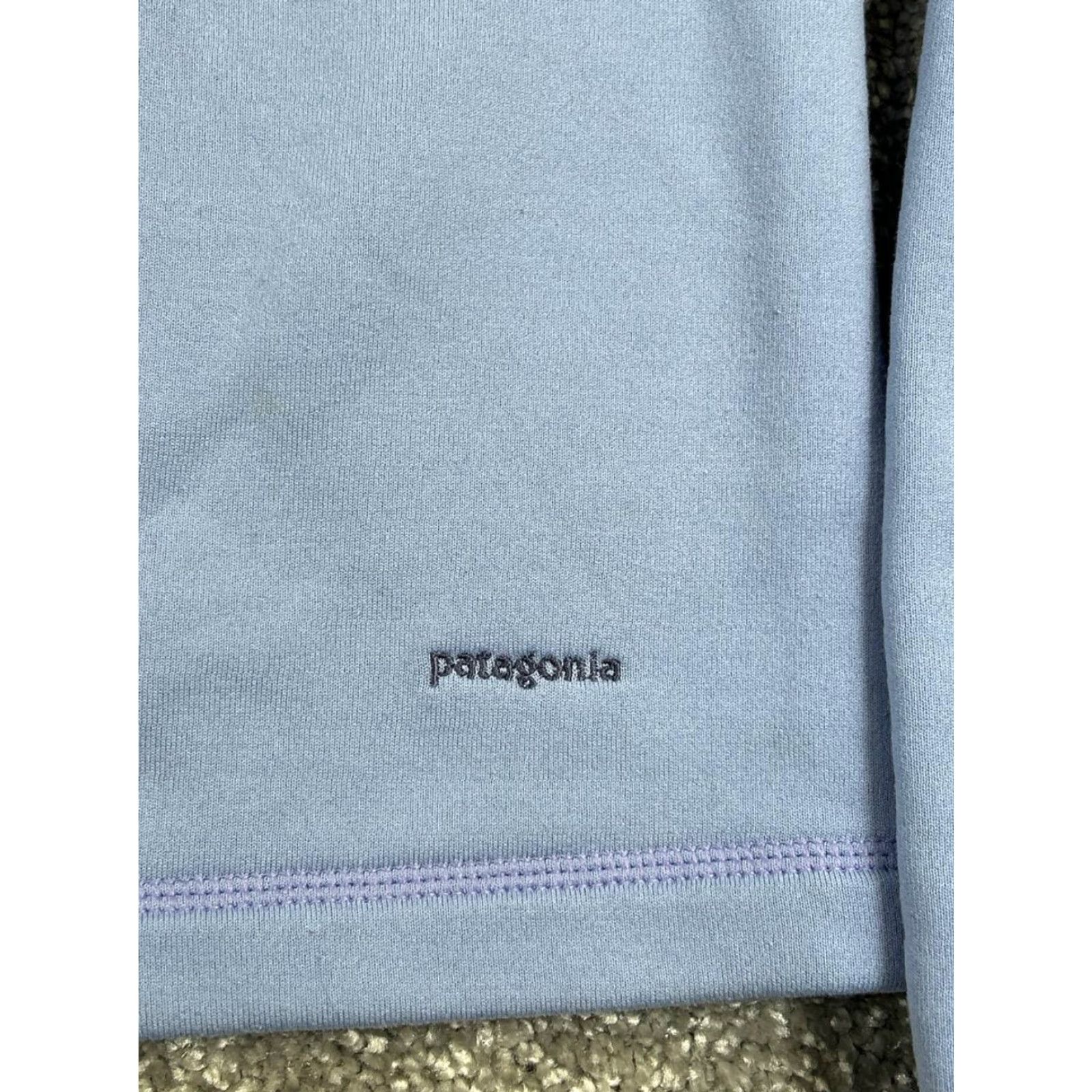 Patagonia Patagonia Capilene Ew Sweater Womens Large Blue Quarter Zip Fleece Size L / US 10 / IT 46 - 3 Thumbnail