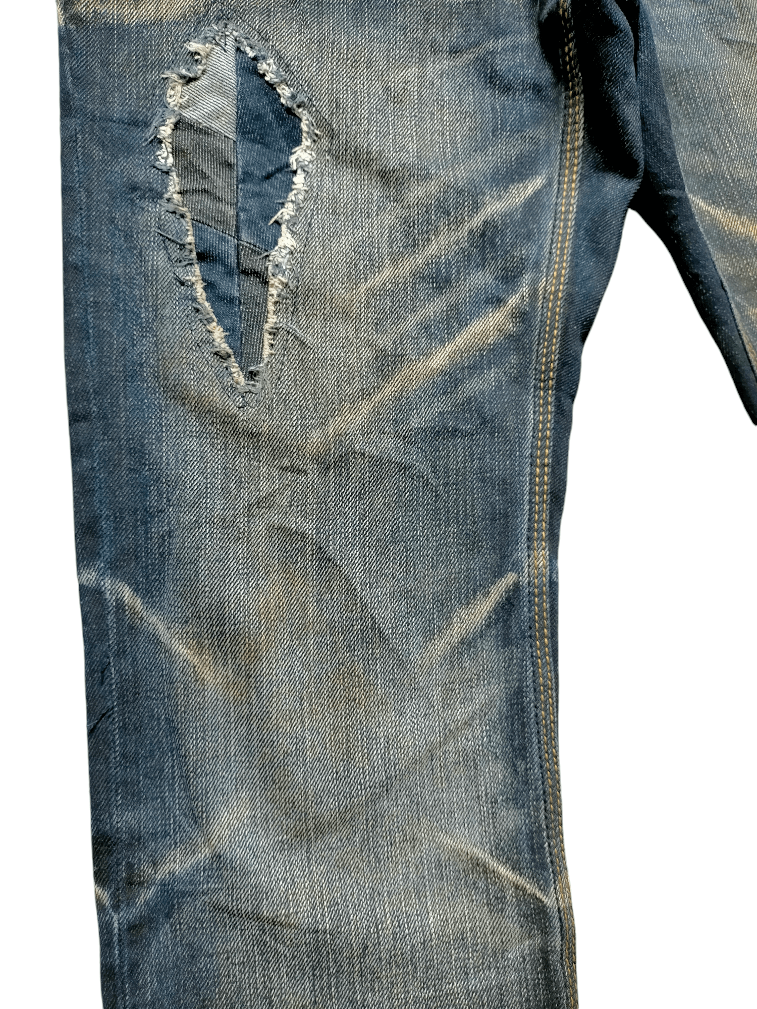 Hysteric Glamour Flare Jeans Nicole Club Patchwork Boot cut Denim Size US 30 / EU 46 - 7 Thumbnail