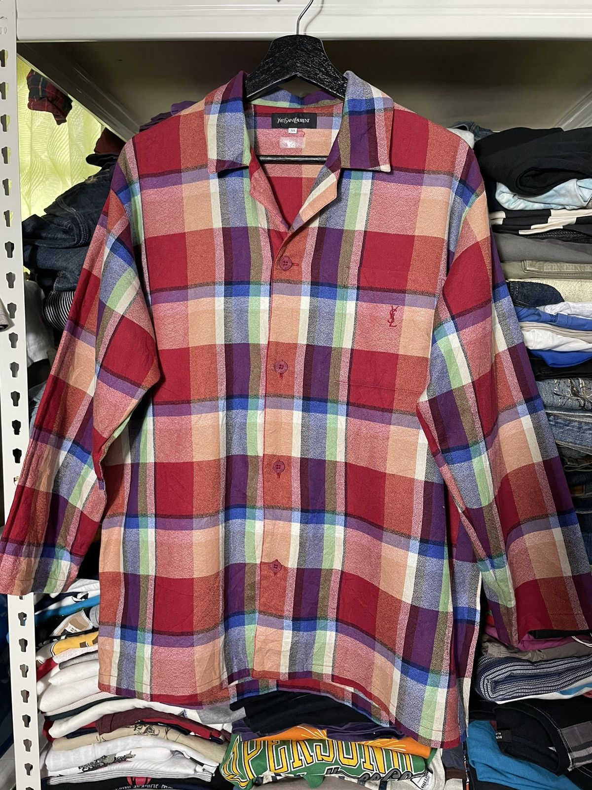 Yves Saint Laurent Vintage Rare Yves Saint Laurent Shirt Size US L / EU 52-54 / 3 - 5 Thumbnail
