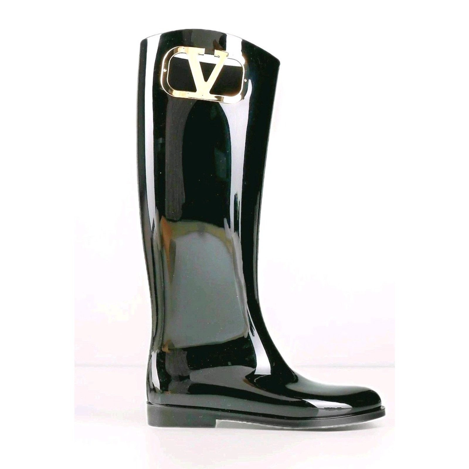 Valentino RRP $850 VALENTINO GARAVANI Wellington Boots US6 EU36 Logo Size US 6 / IT 36 - 1 Thumbnail