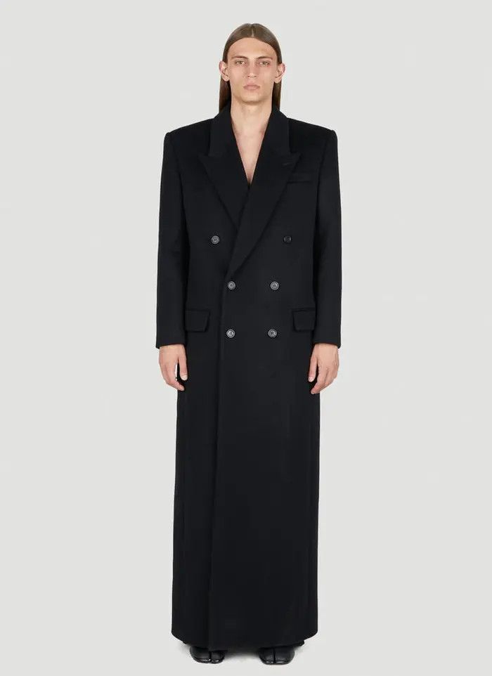 Saint Laurent Paris o1bcso1str1124 Manteau Ext Le Epaule in Black Size US L / EU 52-54 / 3 - 1 Thumbnail