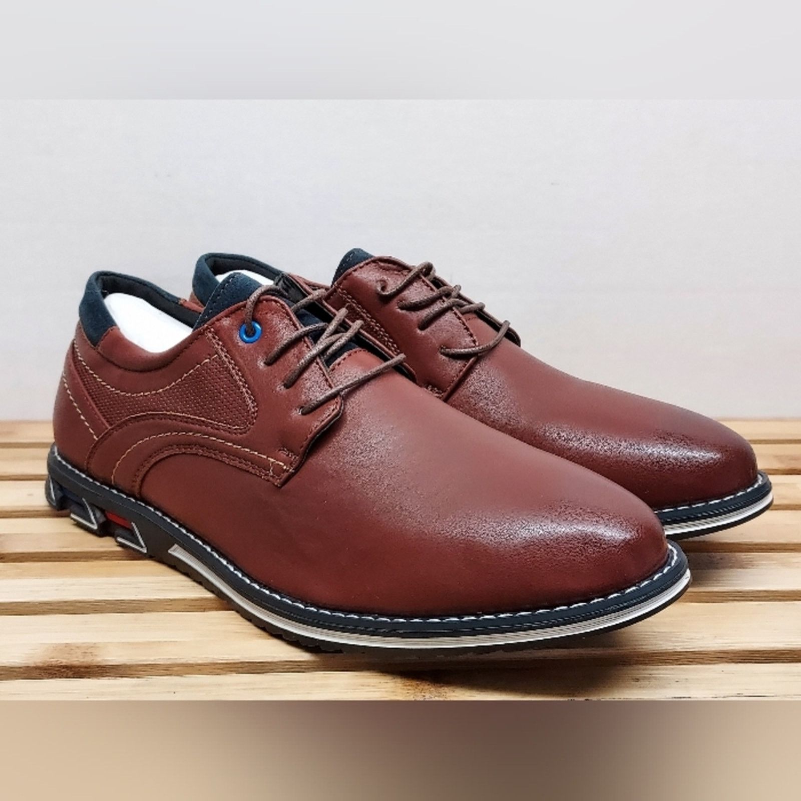Other Gatsby Mens Brown Oxford Casual Dress Shoes Size 11 Size US 11 / EU 44 - 2 Thumbnail