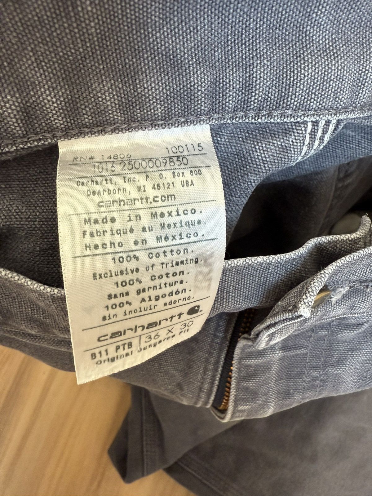 Carhartt Original dungaree 36 30 Size US 36 / EU 52 - 5 Thumbnail