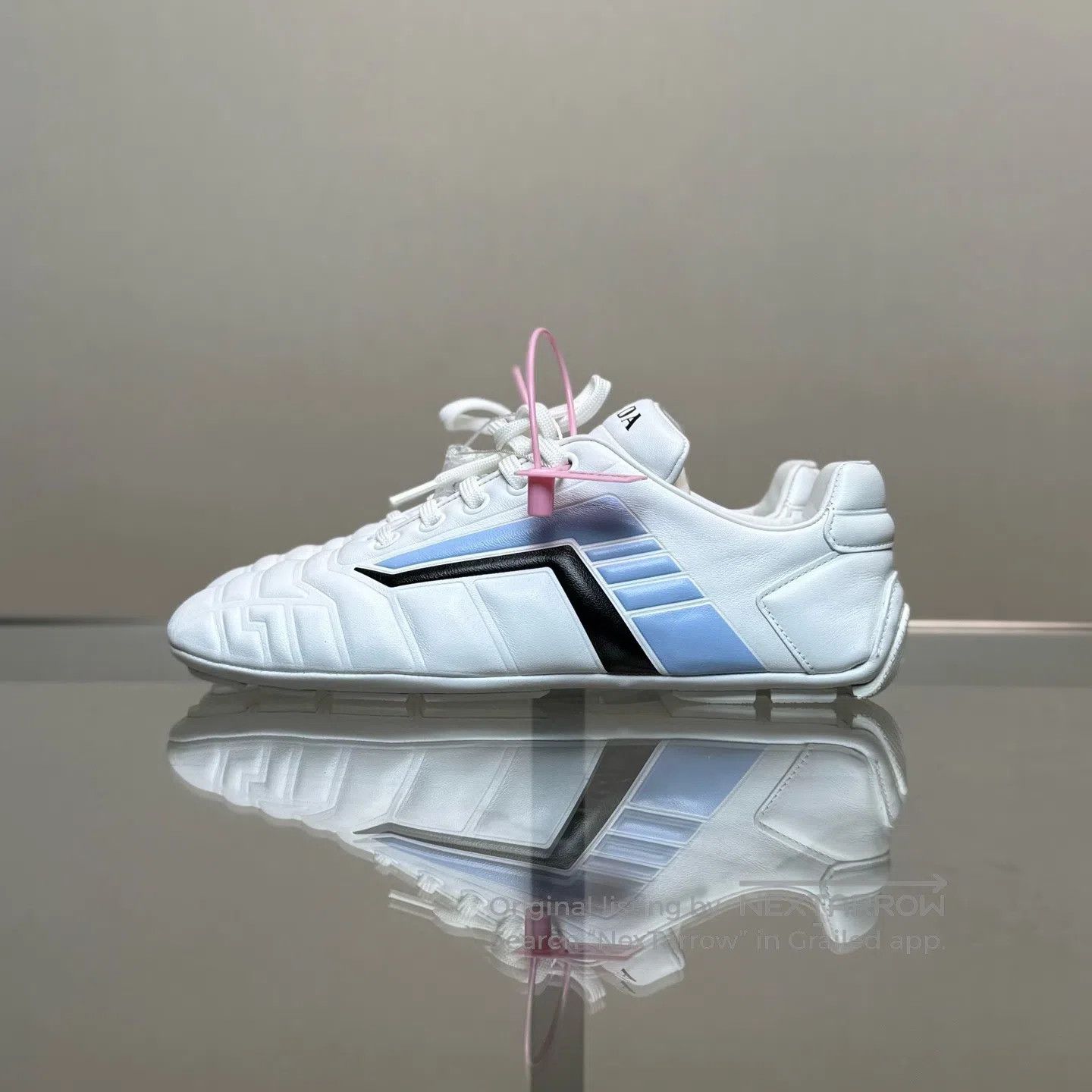 Prada Prada Retro Blue and White Bowling Shoes Size US 4.5 / IT 34.5 - 5 Thumbnail