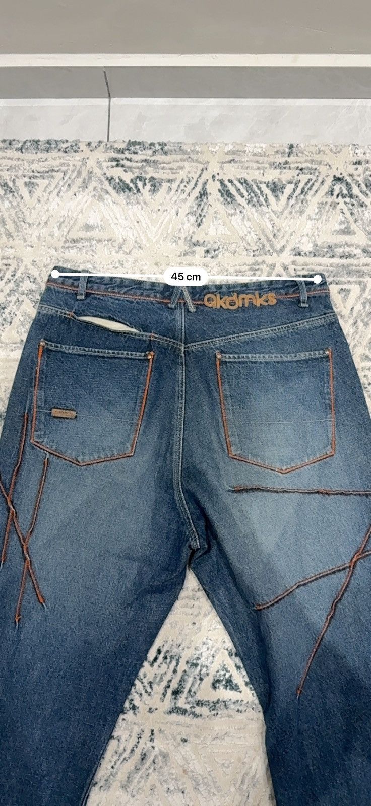 Akademiks Y2K Akademiks Baggy Fit Orange Stitched Accents Size US 36 / EU 52 - 13 Thumbnail