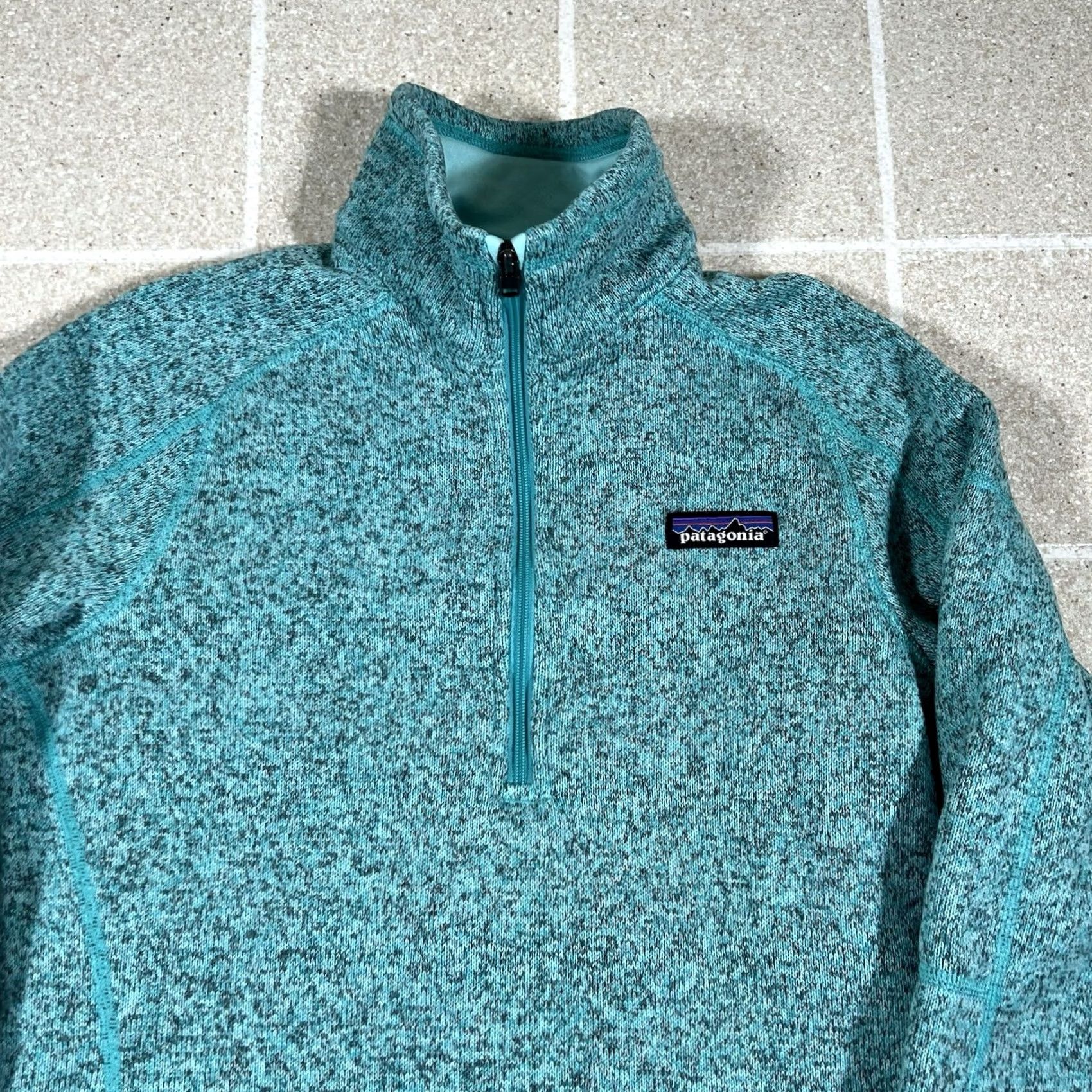 Patagonia VINTAGE Patagonia Jacket Womens XS Green Teal Better Sweater 1/4 Zip Fleece Outdoor Womens Size XS / US 0-2 / IT 36-38 - 2 Thumbnail