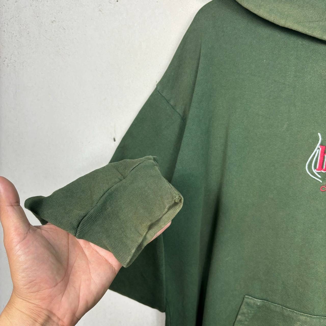 Bronze 56k Bronze 56k Cigarette Logo Hoodie Green Skatewear Oversized Size US XL / EU 56 / 4 - 6 Thumbnail
