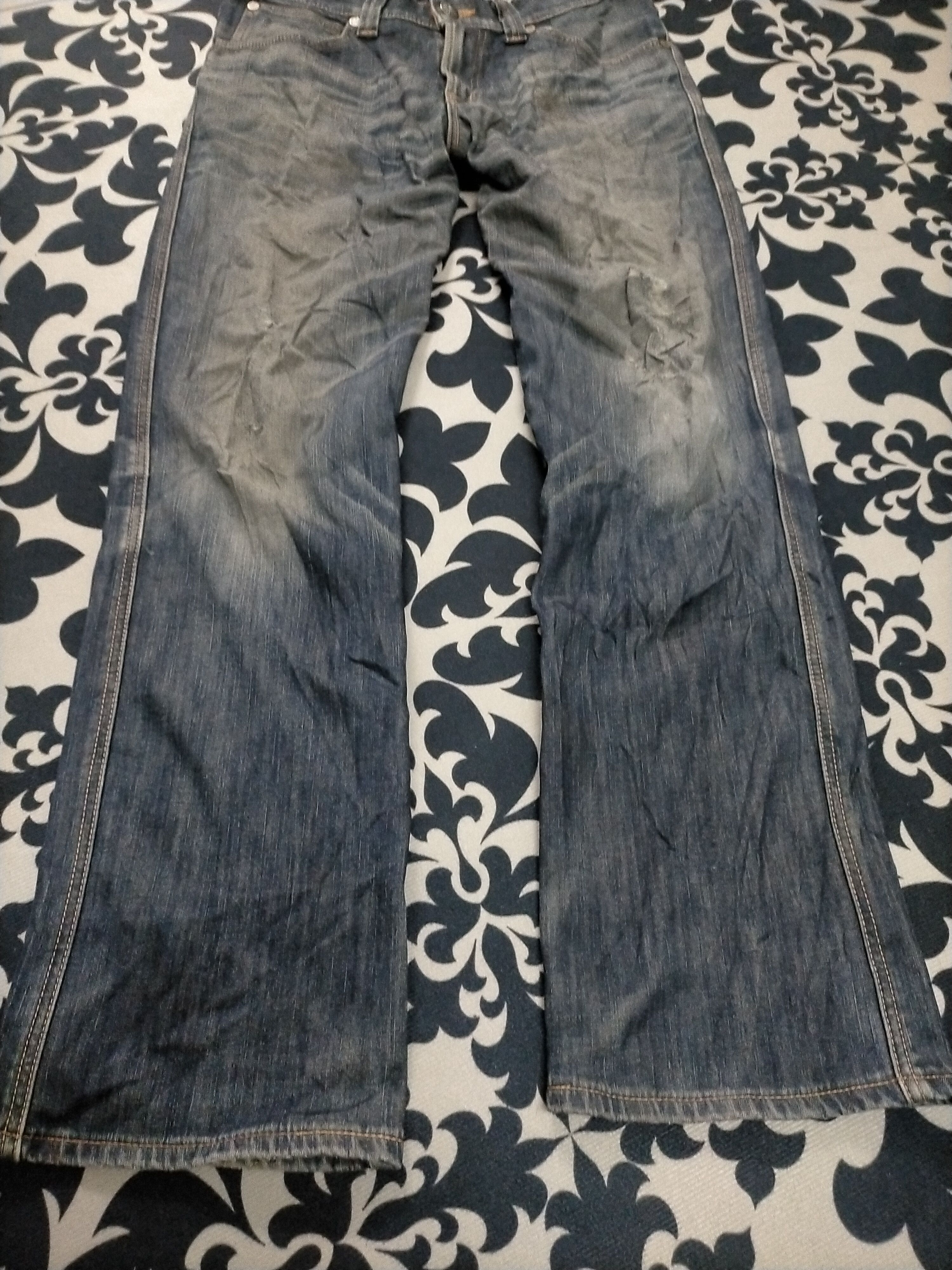 Edwin × If Six Was Nine 🔥Flare🔥Edwin xv Distressed Flare Jeans Size US 31 - 3 Thumbnail
